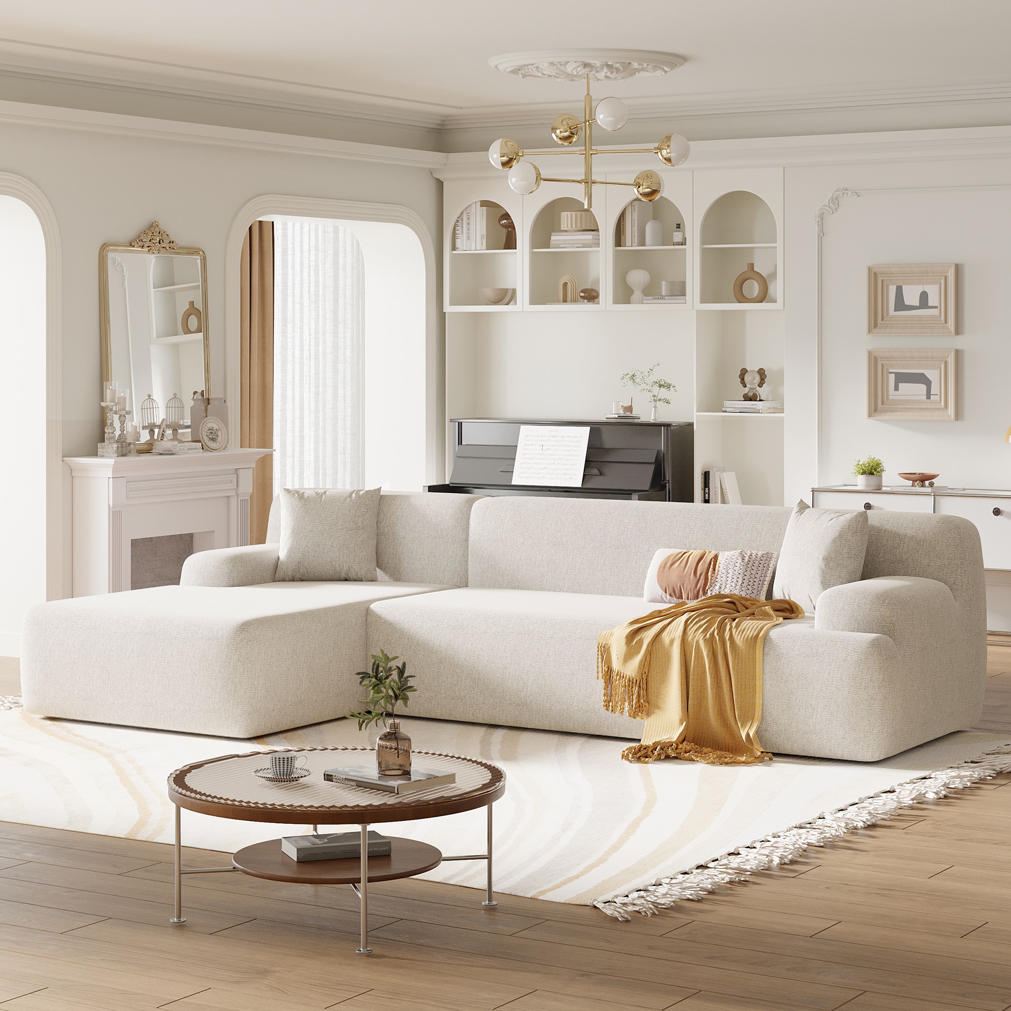 JIMSMAISON JMUSSO01BEG Sofas-Loveseats - View #2