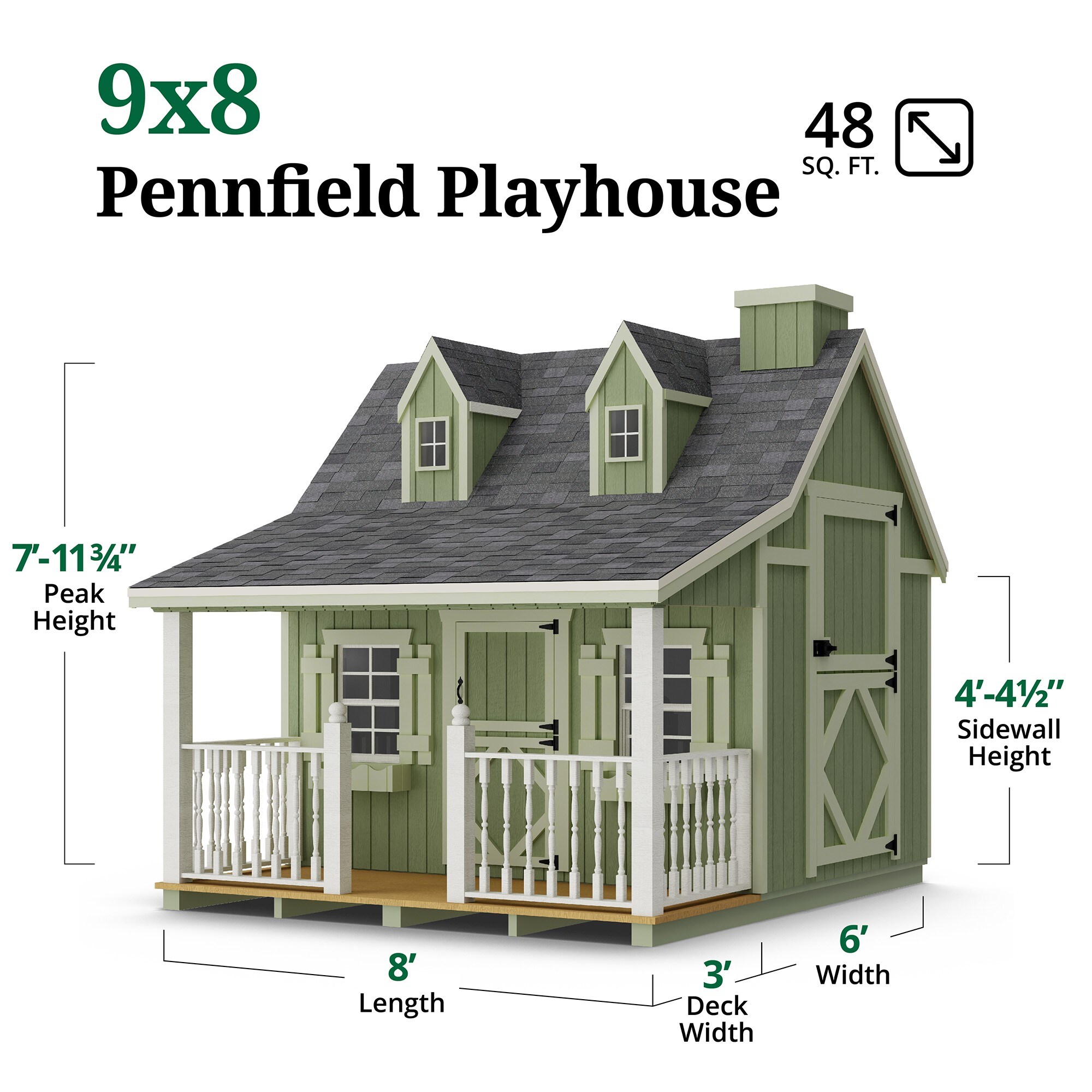 Little Cottage Co 9X8 PC-PNK playhouses - View #3