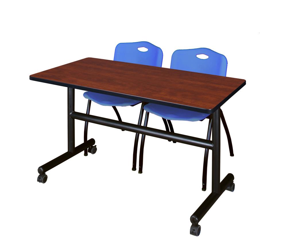 Regency MKFT4830CH47BE Training Red 4-Person Training Table (48-in W x 29-in H)