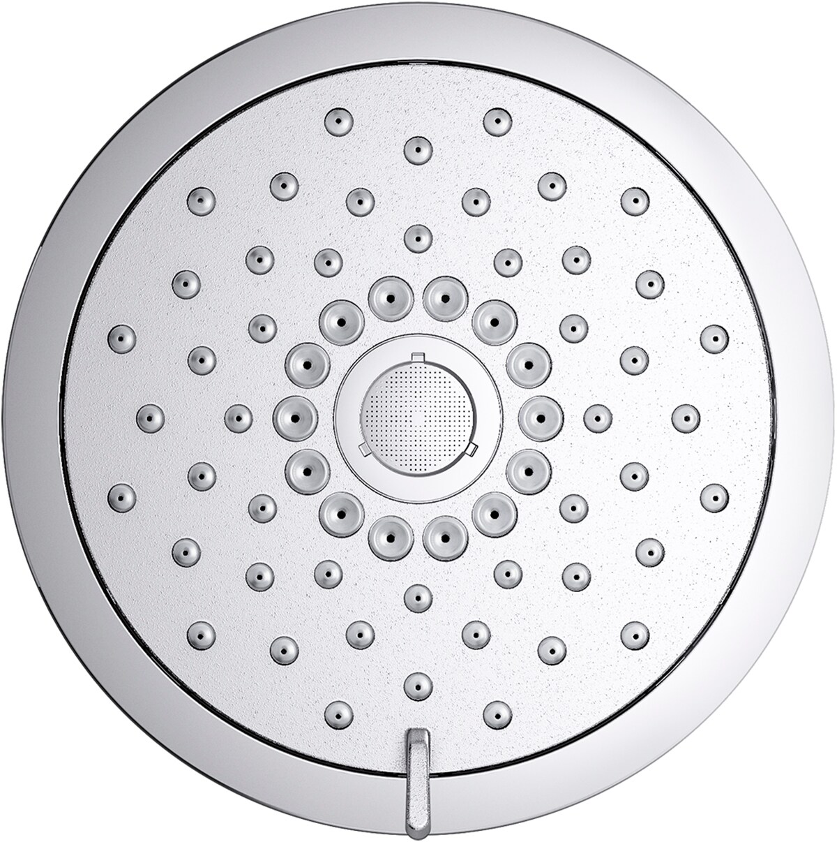 Polished Chrome Multifunction Wall Mounted Showerhead with Pulse