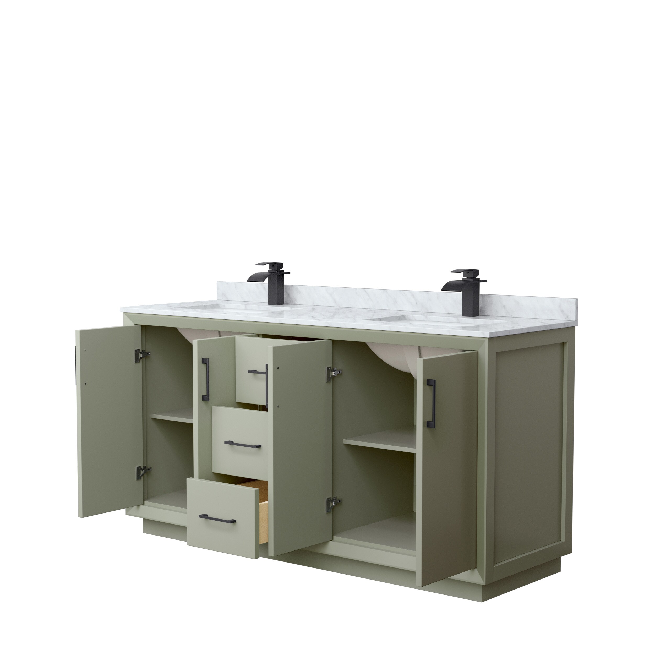 Wyndham Collection WCF414166DLBCMUNSMXX Bath-Vanity-Combo - View #2
