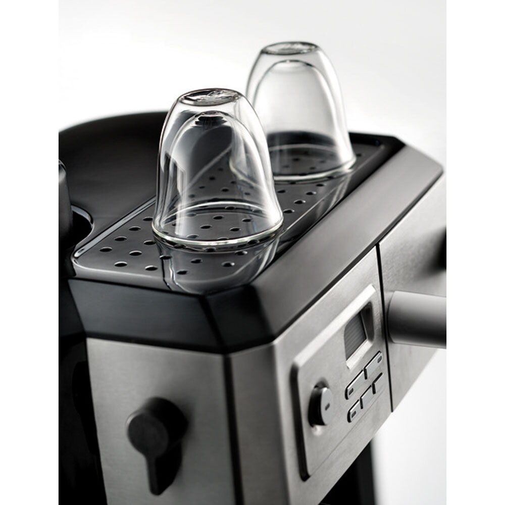 DeLonghi Espresso Machine Combo Drip Coffee Maker BC0330T Stainless Black-  Works