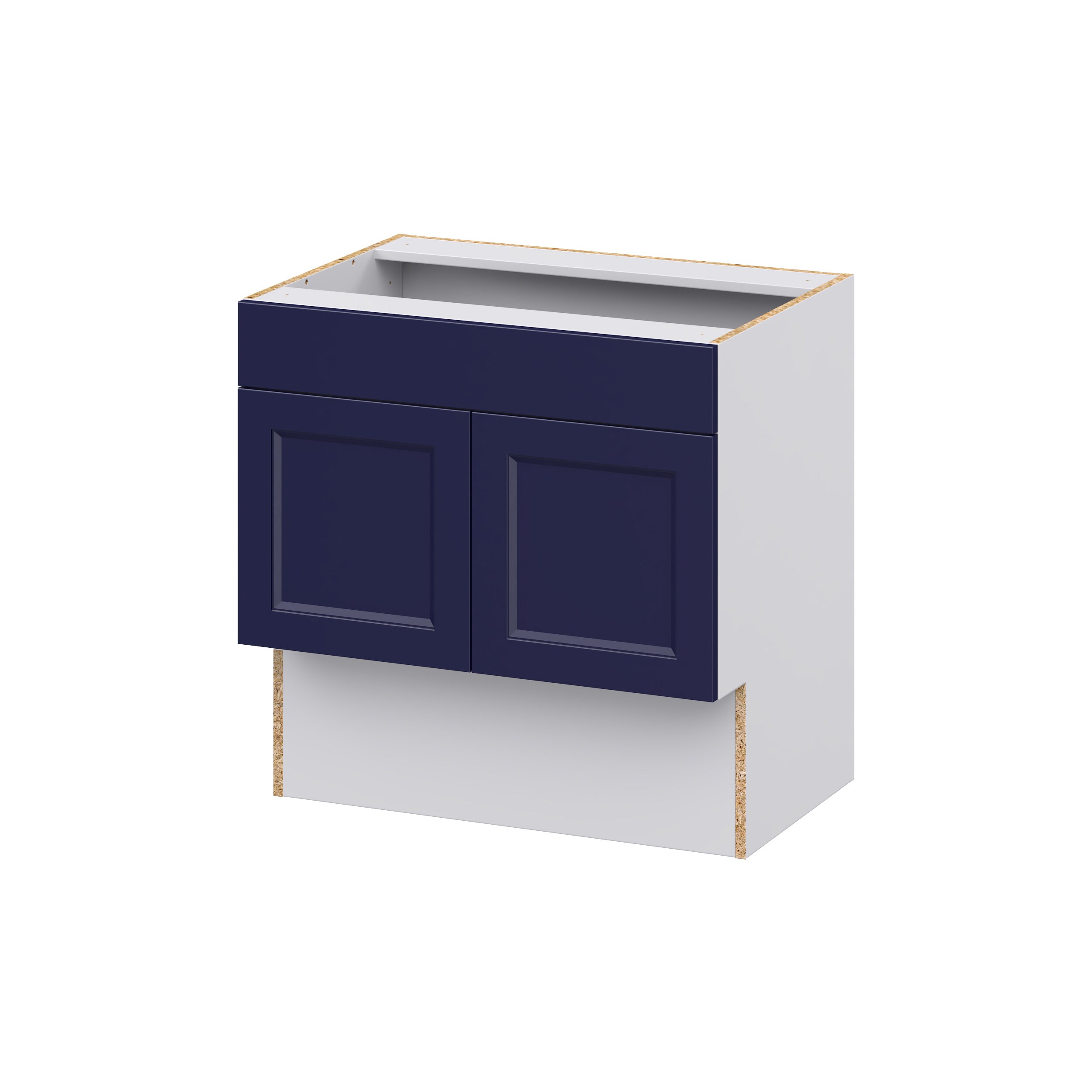 Hugo&Borg DSVS30ADA-LO Lorette 30-in W x 30-in H x 21-in D Navy Blue Sink Base Fully assembled Cabinet (Recessed Panel Shaker)