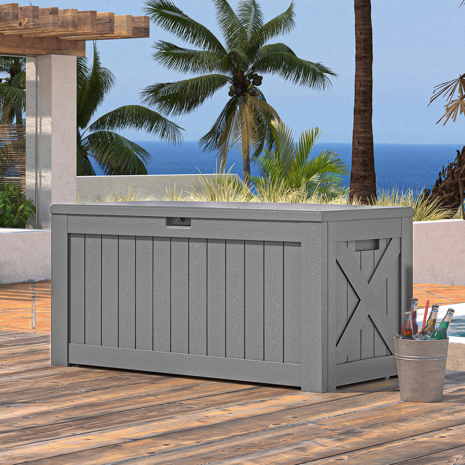 Patiowell WES-PSB24-0432A-DGY Deck-Boxes - View #7