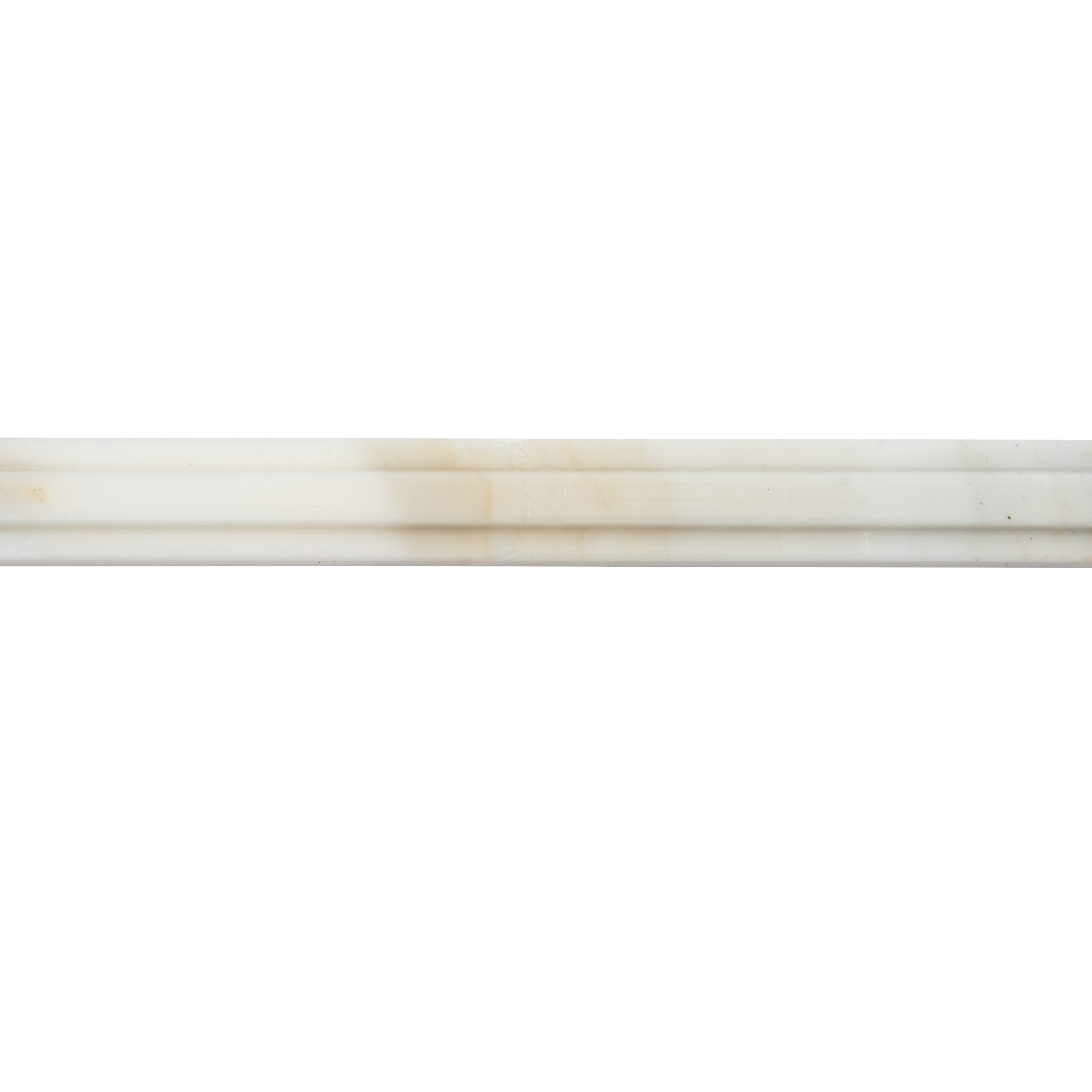 Apollo Tile 10-Pack Snow White 1-in x 12-in Marble Pencil Tile (0.667-sq. ft/ Carton)