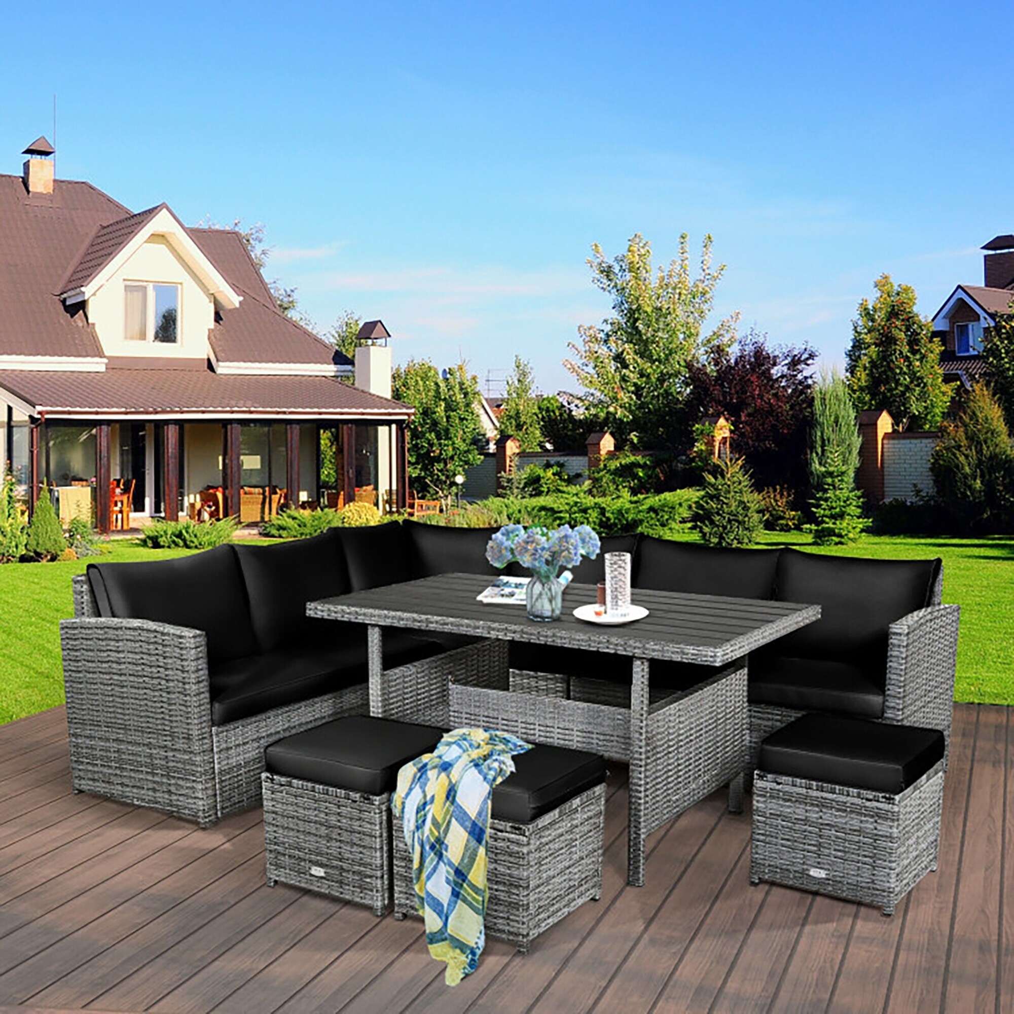 Forclover HYFL-90BK Patio-Conversation-Sets - View #2