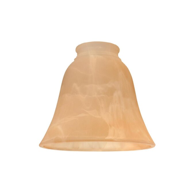 Amber Alabaster Glass Bell Ceiling Fan, Amber Glass Bell Lamp Shade