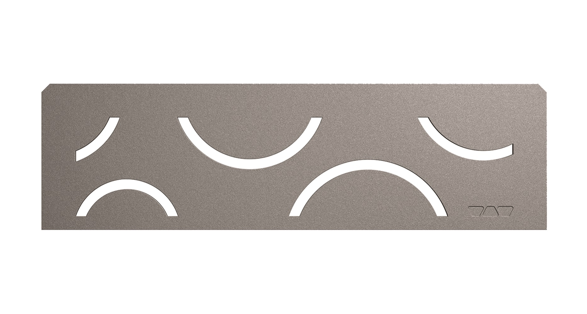 Schluter Systems SNS1D6TSG Shelf Rectangular Niche Curve Pewter