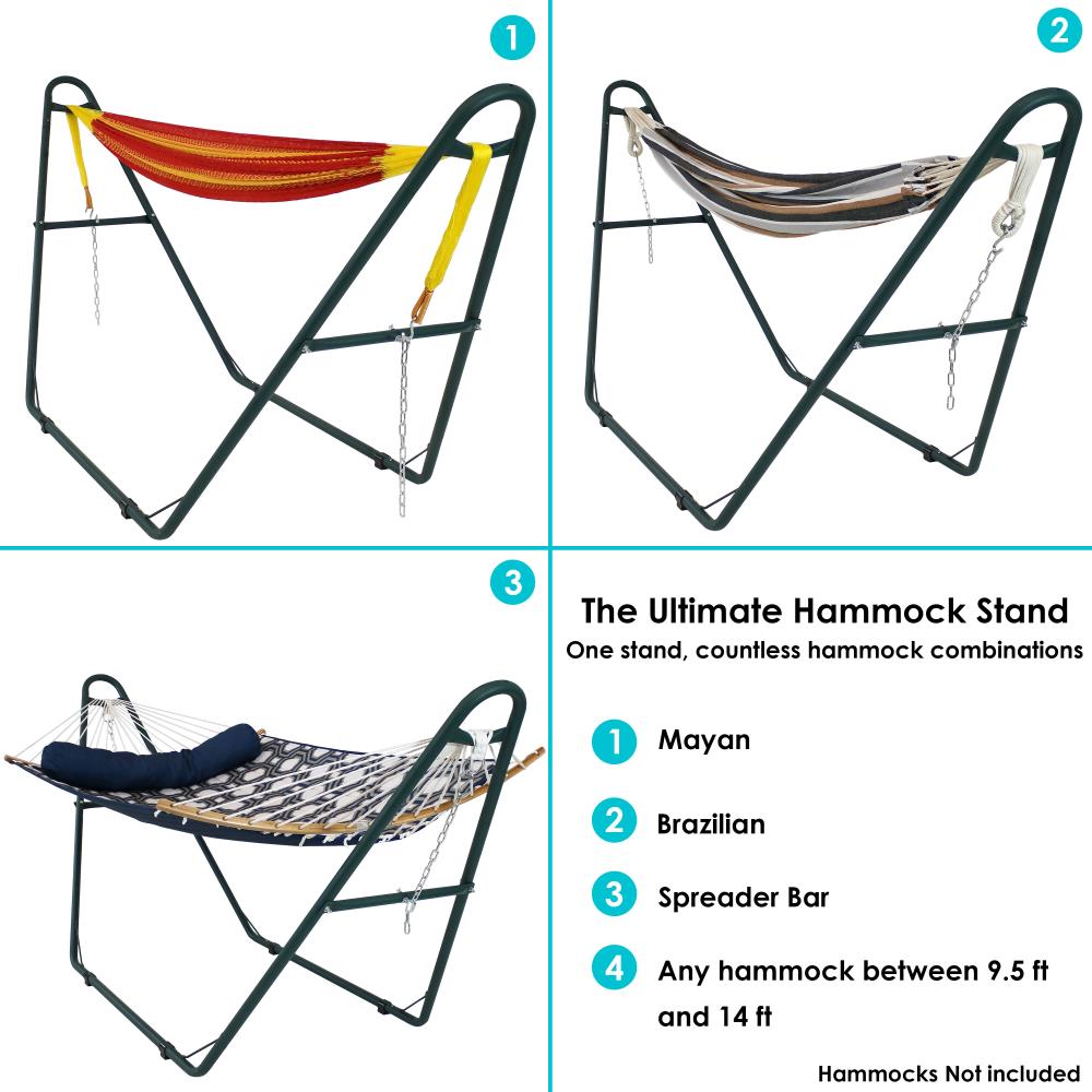 Sunnydaze Decor 10ft 8in L Metal Hammock Stand in the Hammock Stands