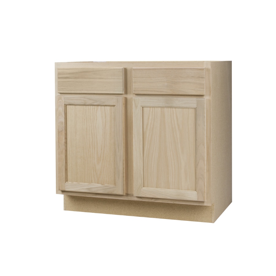 Continental Cabinets 36-in W x 34.5-in H x 24-in D Unfinished Oak Door ...