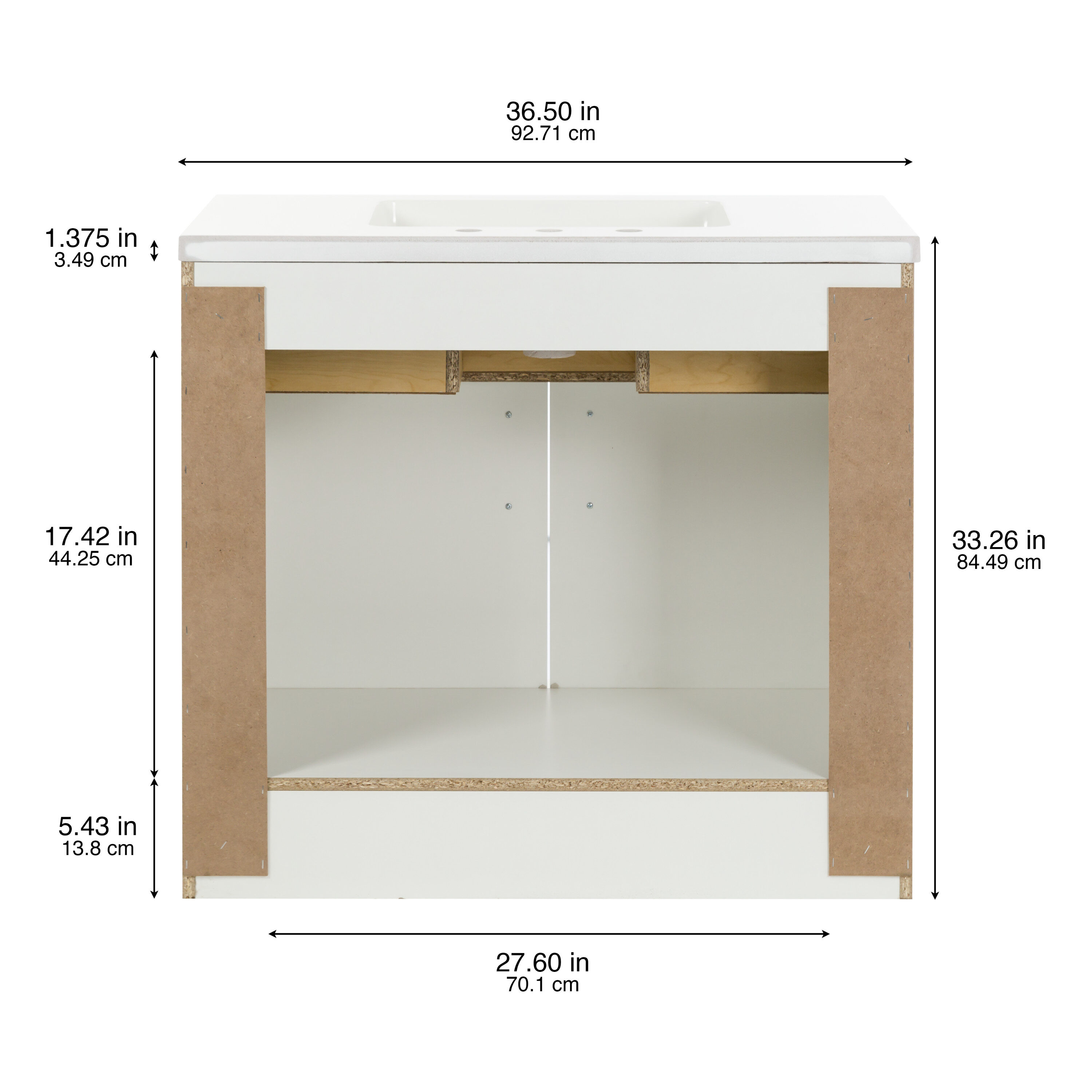 Style Selections LW24W36P2-WH Bath-Vanity-Combo - View #5