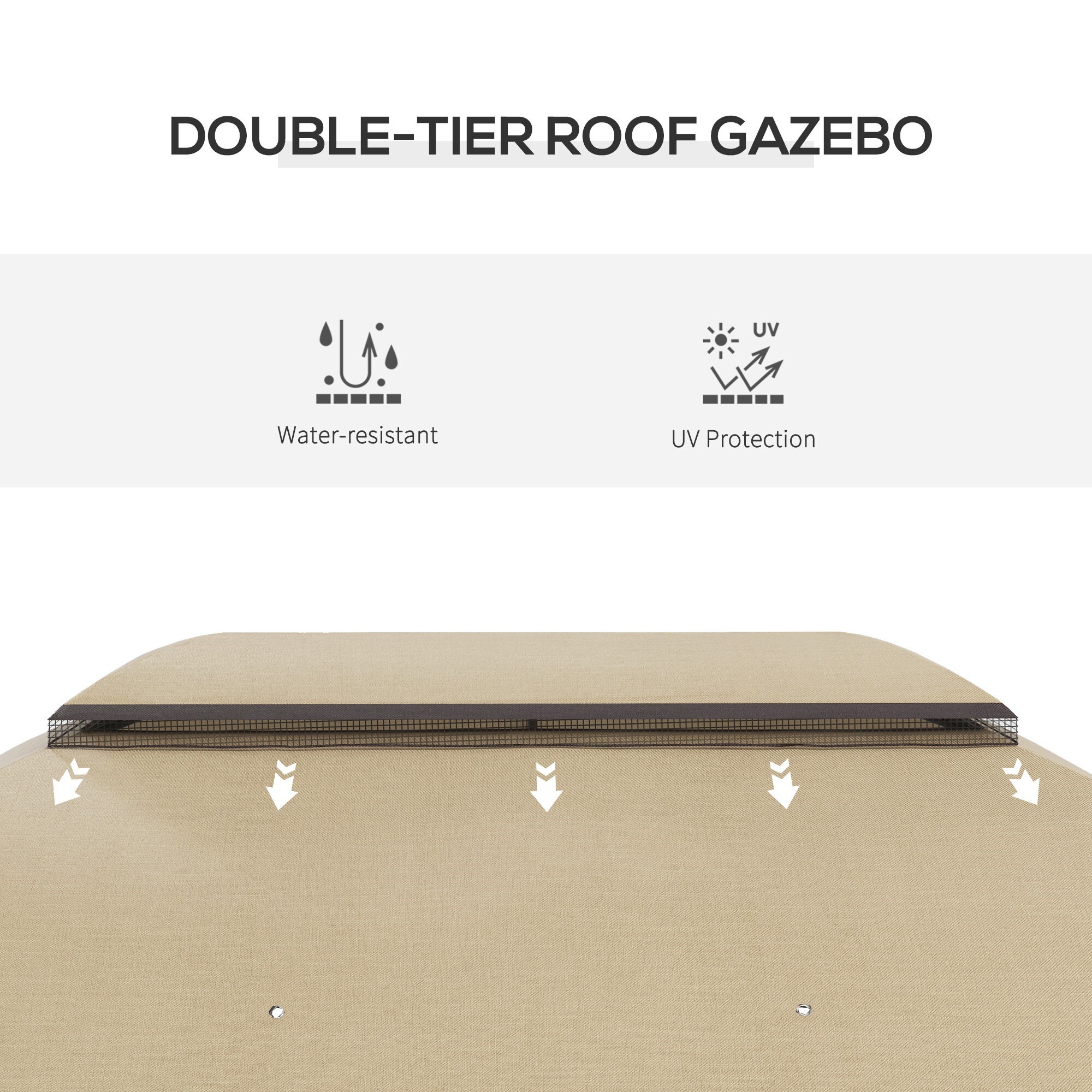 BABOOM BOM-P174245-OR Wood-Resin-Gazebos - View #6