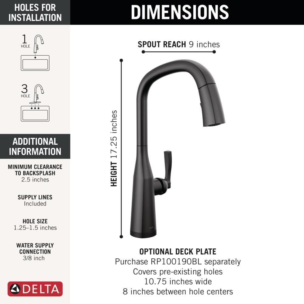 Delta 9176TL-BL-DST Kitchen-Faucets - View #6