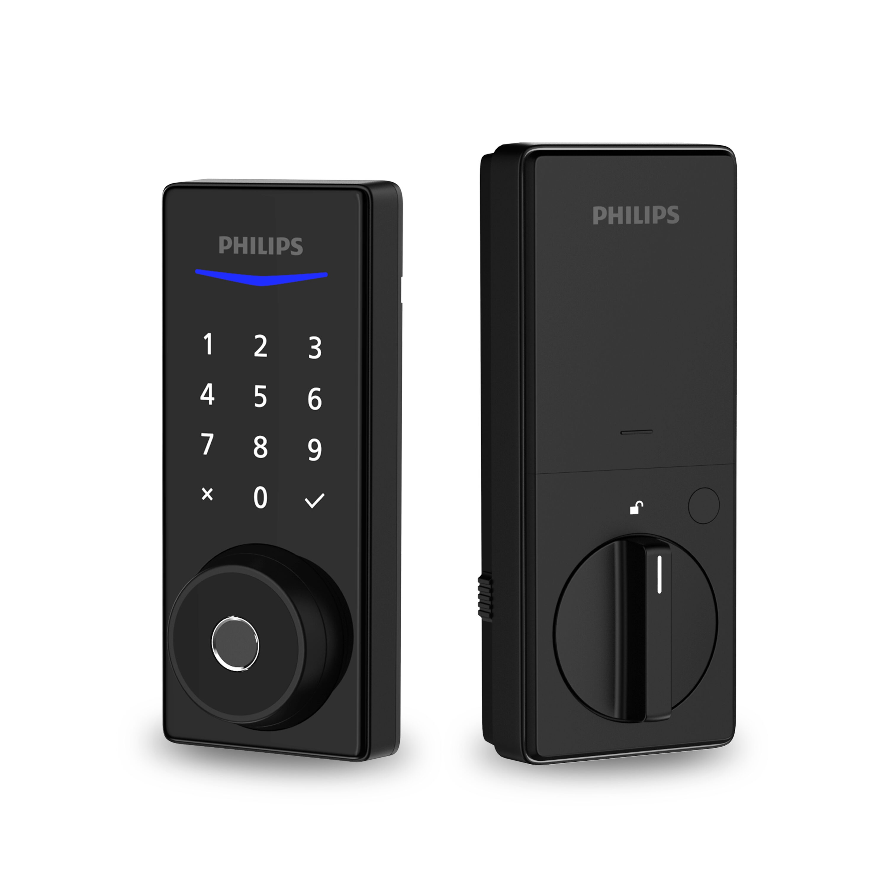 Philips Home Access 1000 Series Matte Black Electronic Deadbolt Fingerprint Touchscreen Keypad DDL210X-1H MB Sansujyuku sansujyuku.com