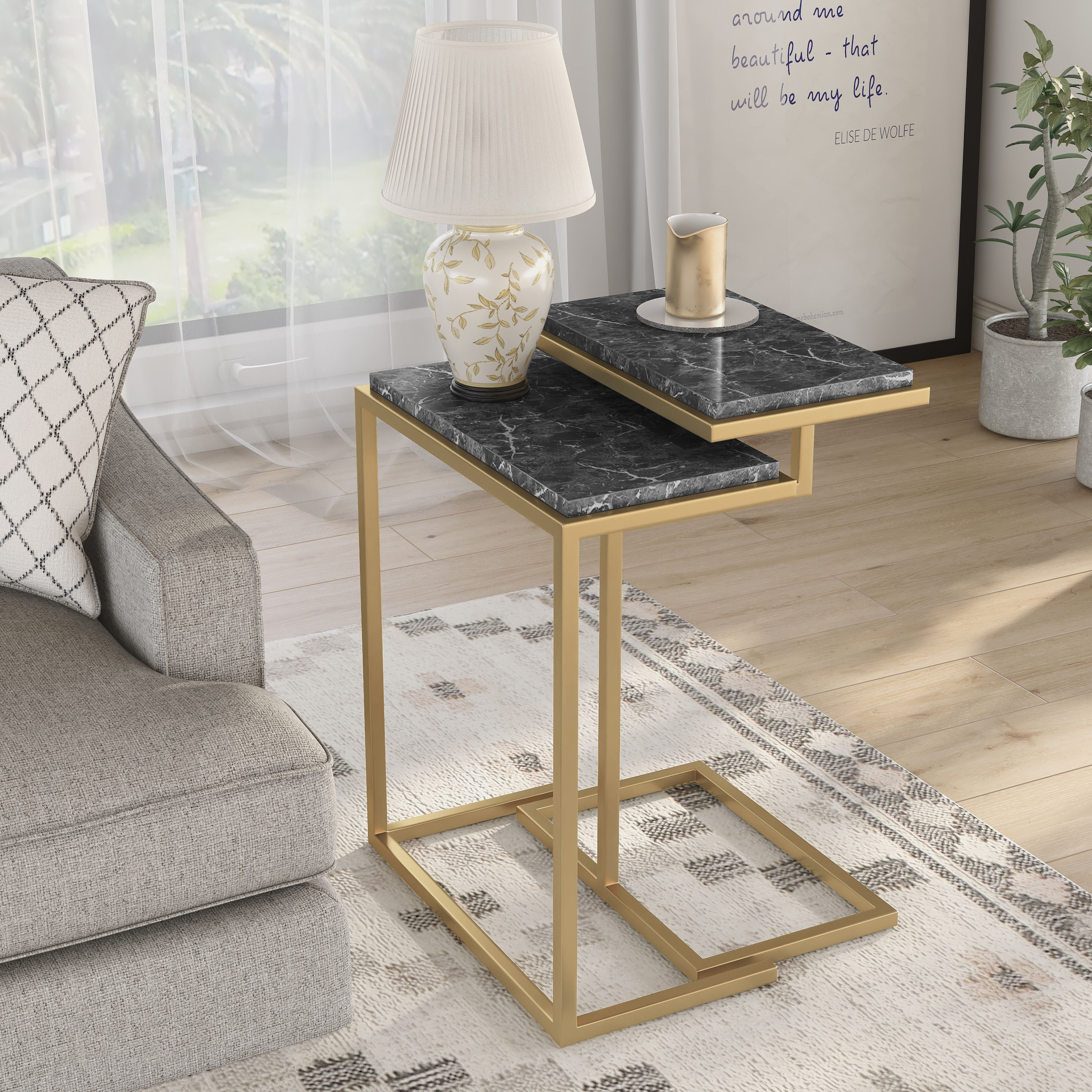 Furniture of America IDF-AC351BK End-Tables - View #6