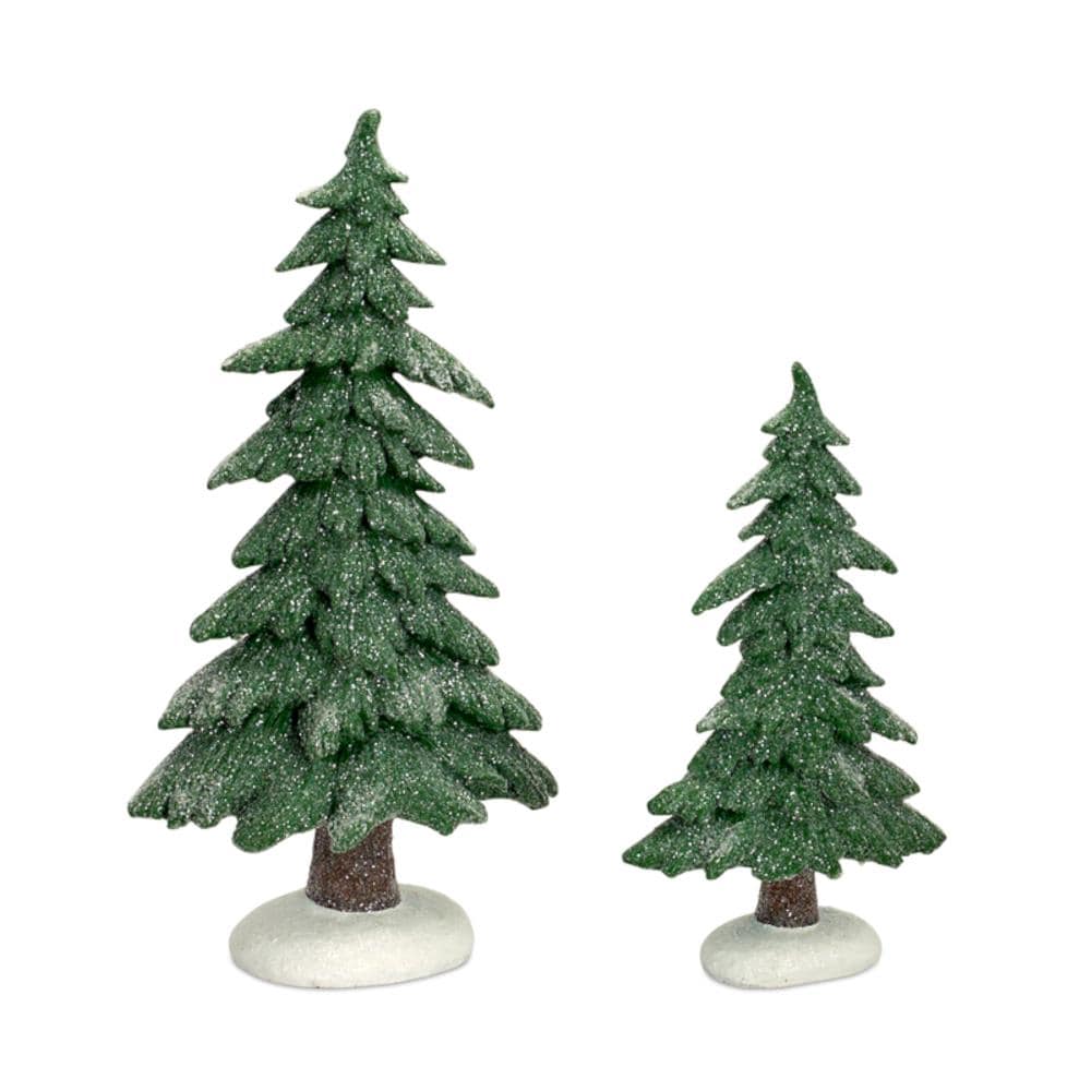 Melrose International 12-in Tree (2-Pack) Christmas Decor at Lowes.com