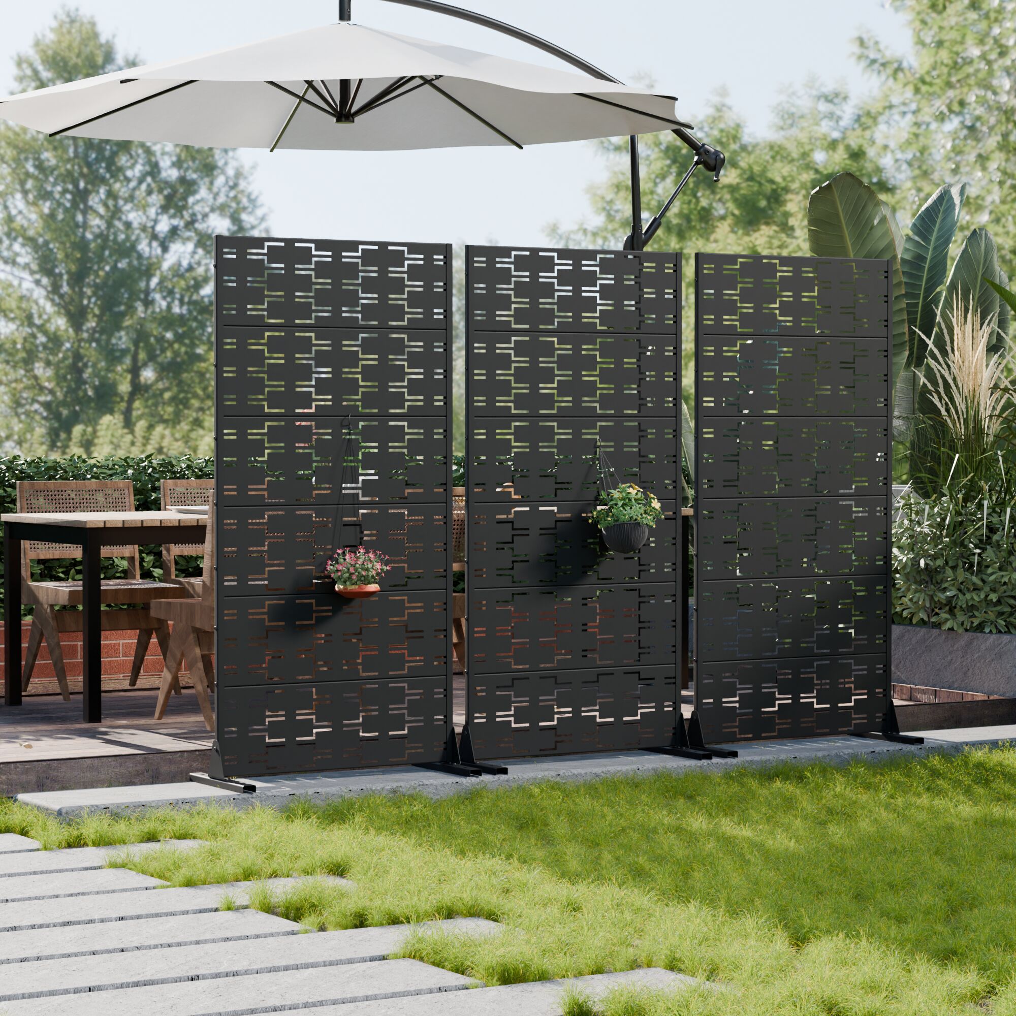 Wooakway L20609-604A45 Outdoor-Privacy-Screen - View #7