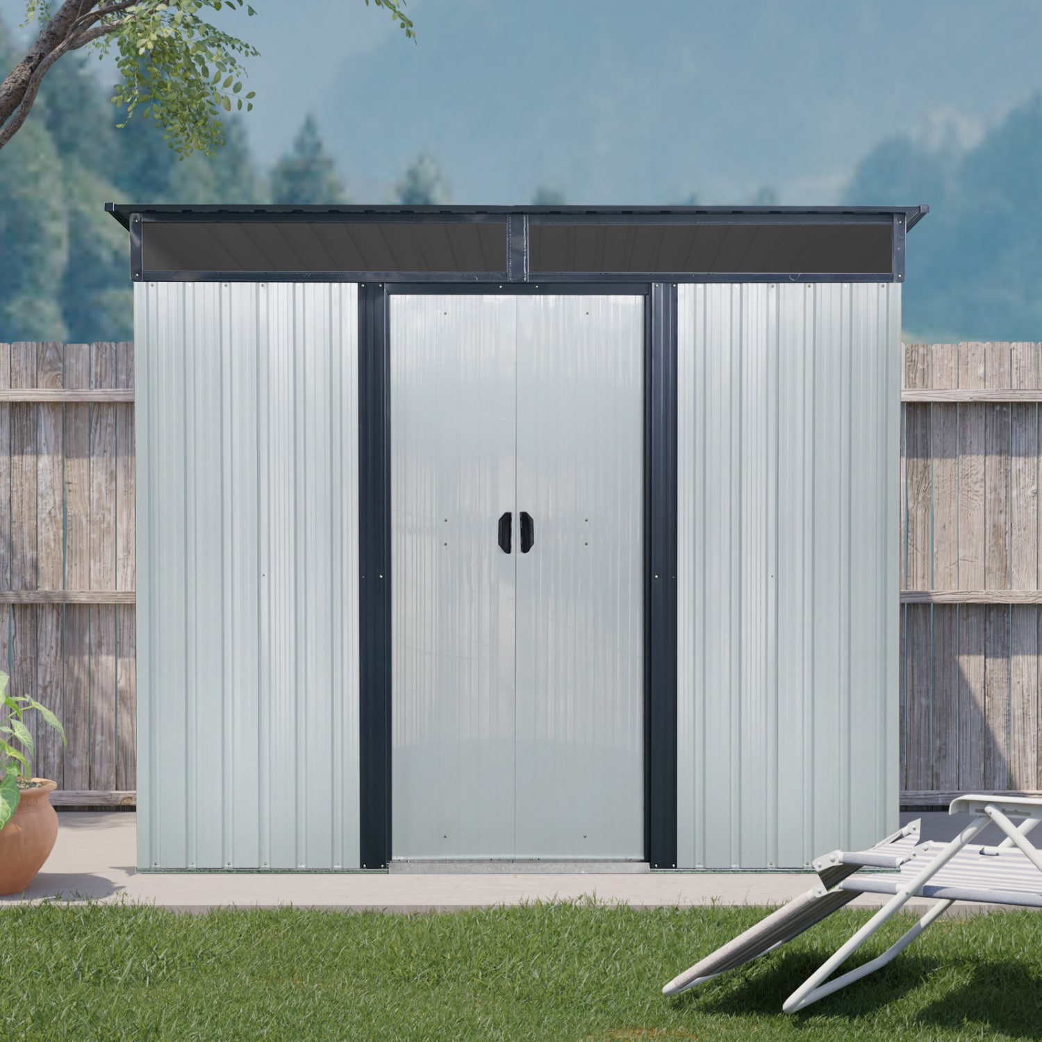 Streamdale Furniture W540P185314 Metal-Storage-Buildings-Sheds - View #4