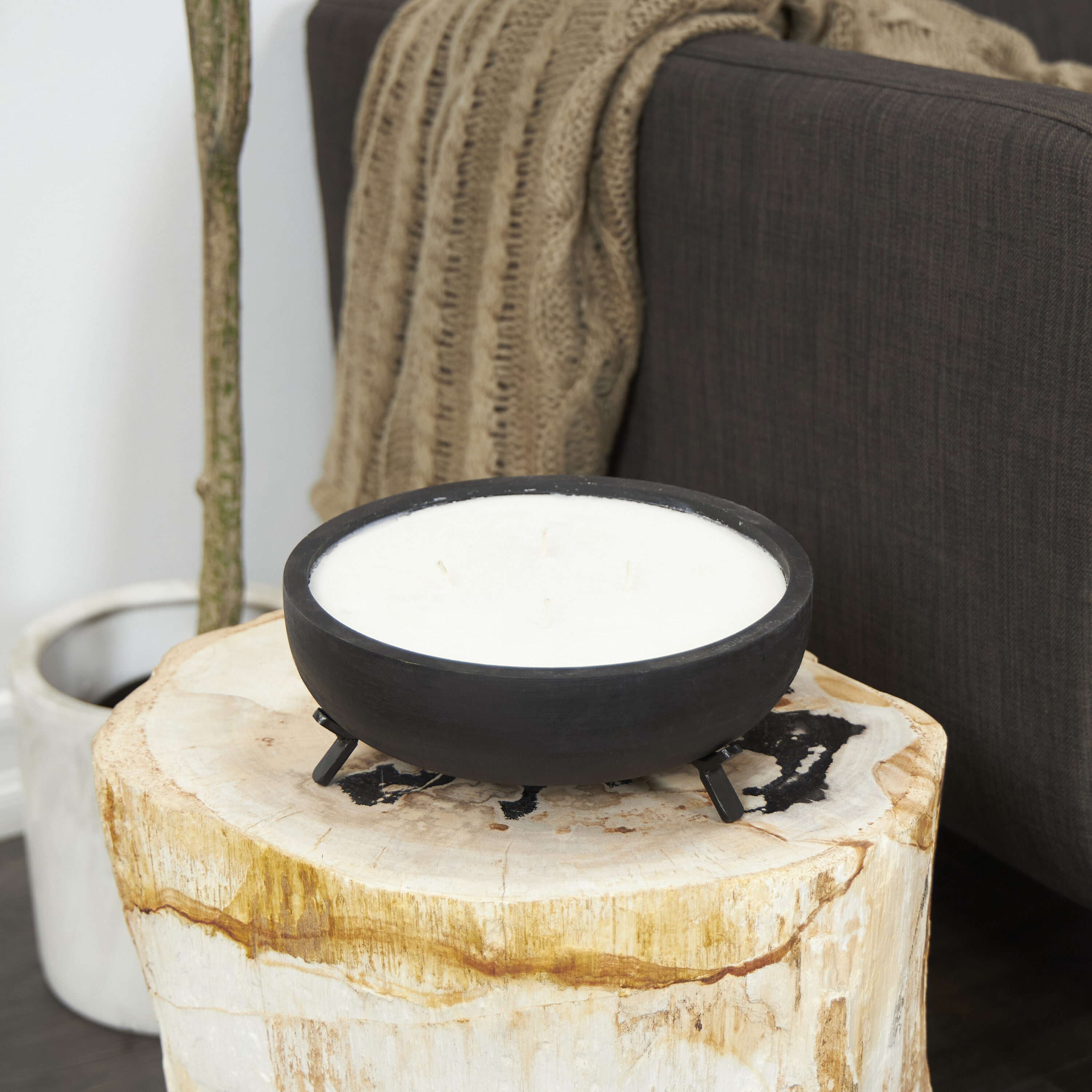 Grayson Lane 820834 Sauvignon Blanc Black Votive candle