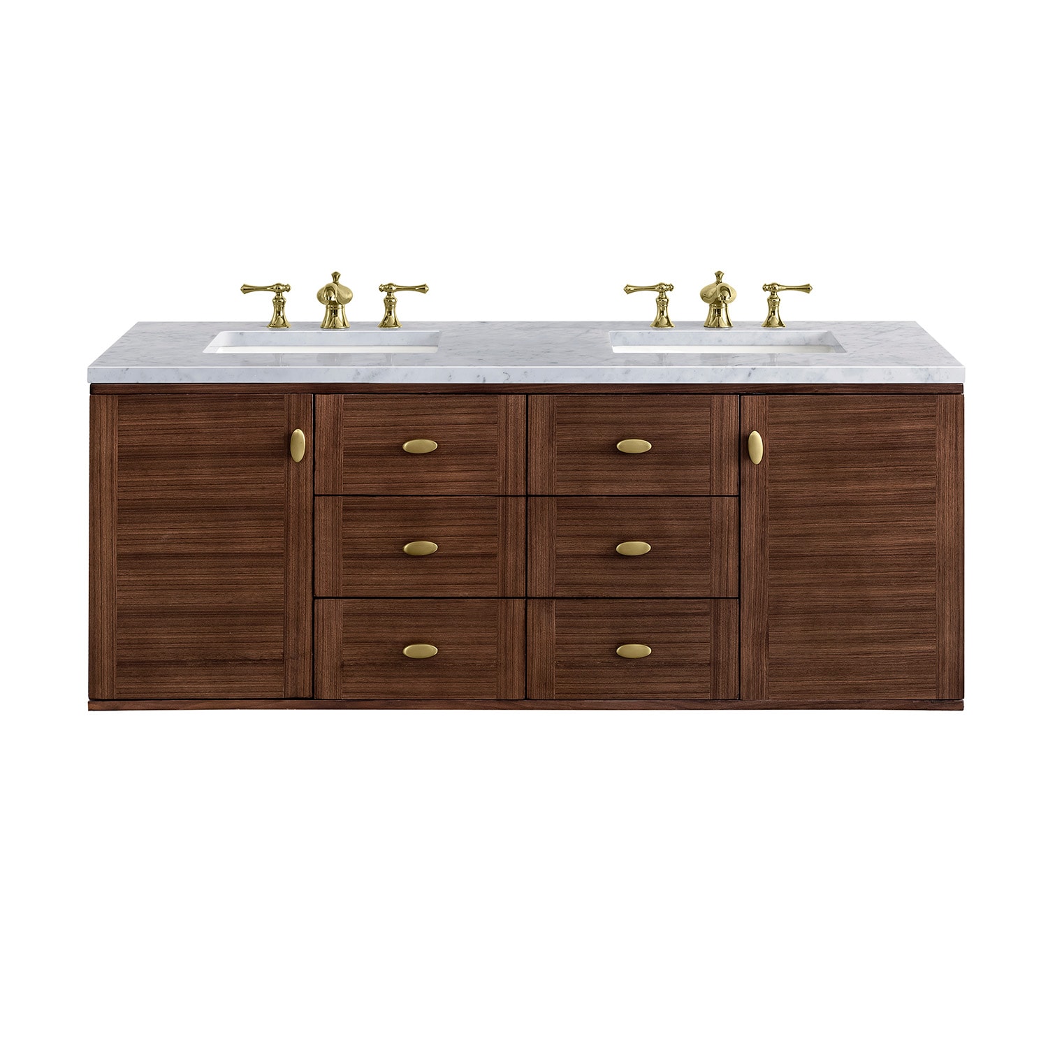 James Martin Vanities 670-V60D-WLT-3CAR Bath-Vanity-Combo - View #2