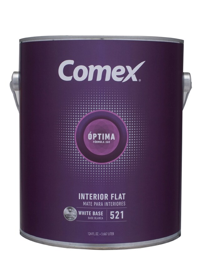 Comex Flat White (White Base) Tintable Latex Interior Paint (1-Gallon) at  