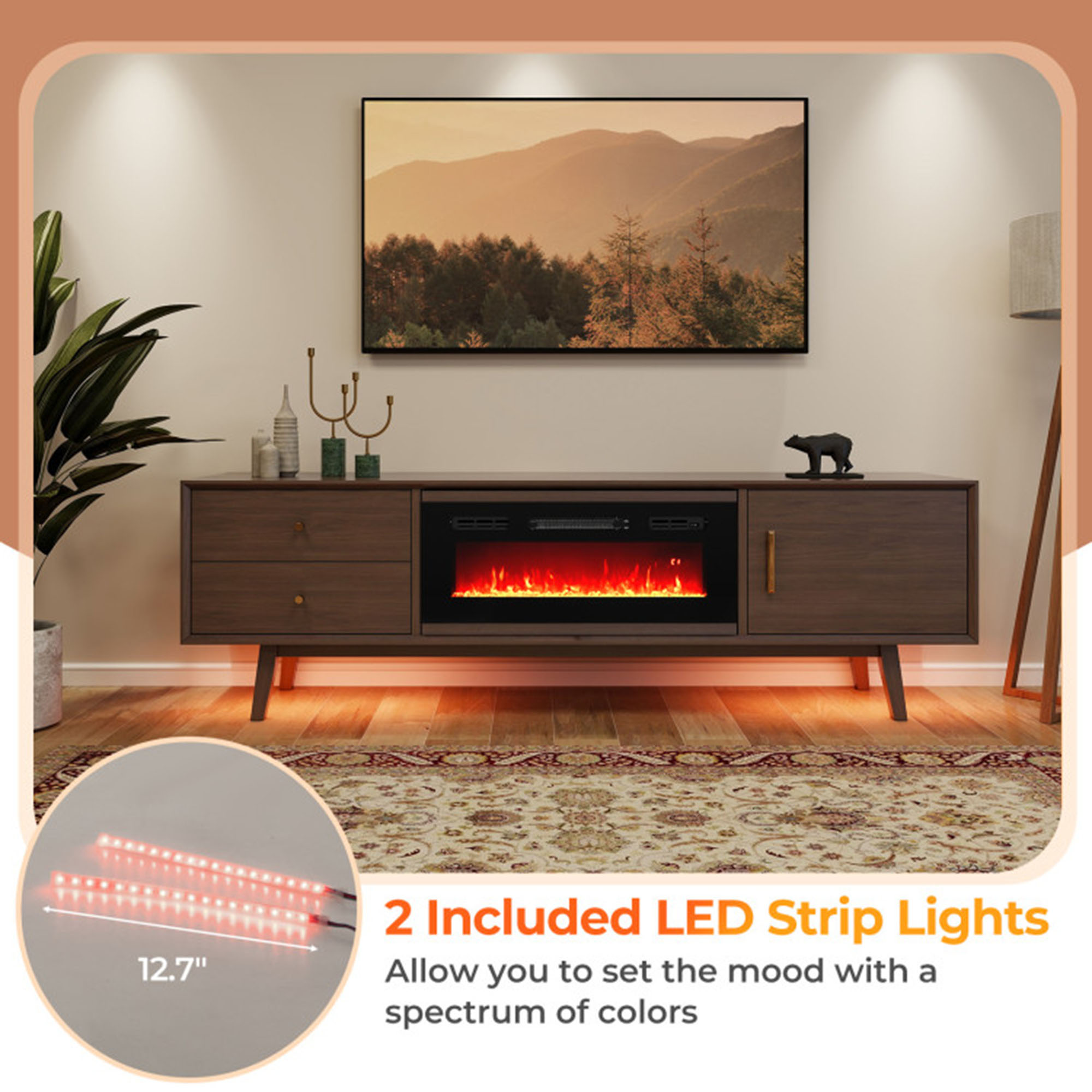 Clihome CL-FP10803US Electric-Fireplaces - View #7