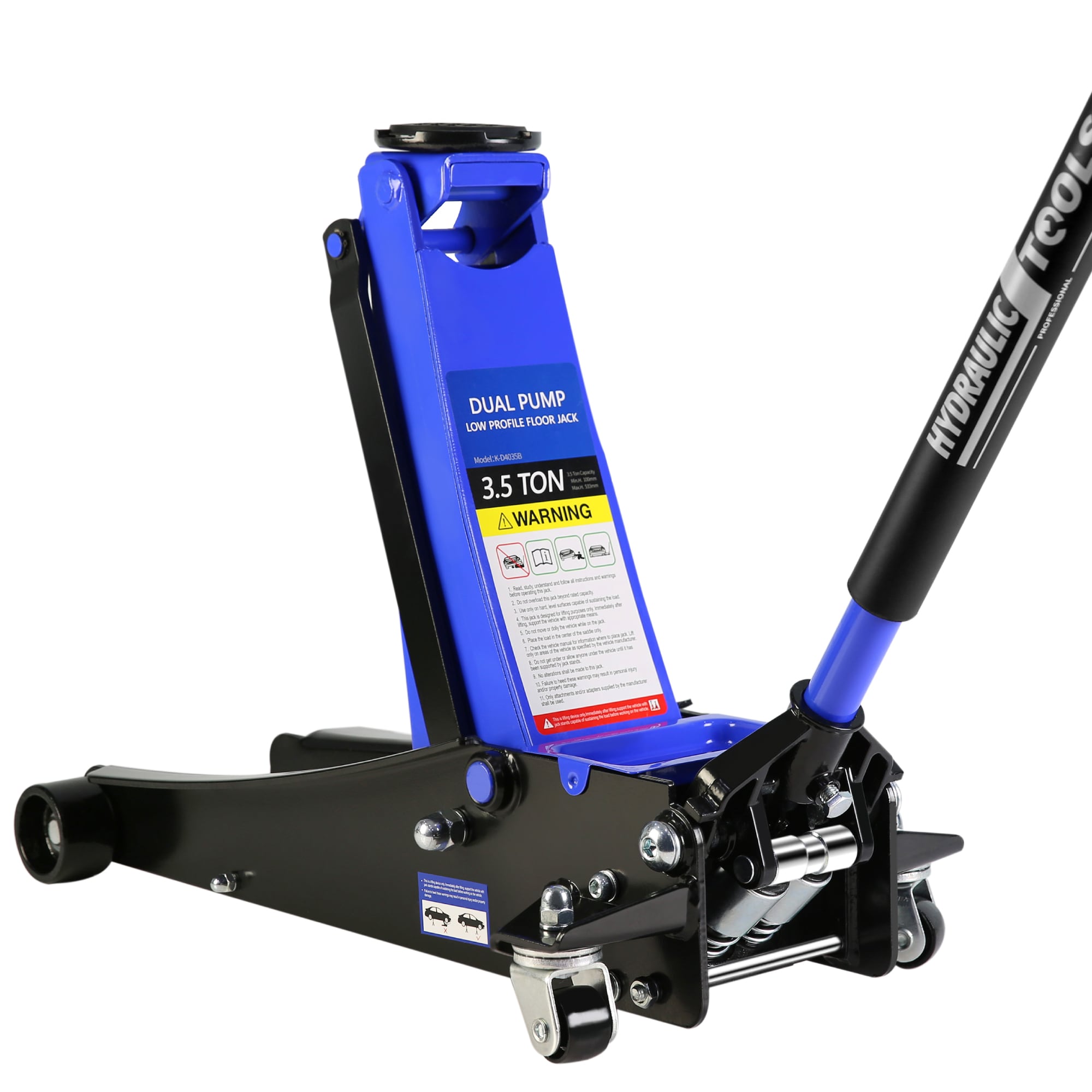 Gaierptone CRX17TPCMIP Blue 3.5-Ton Steel Hydraulic Low profile floor jack