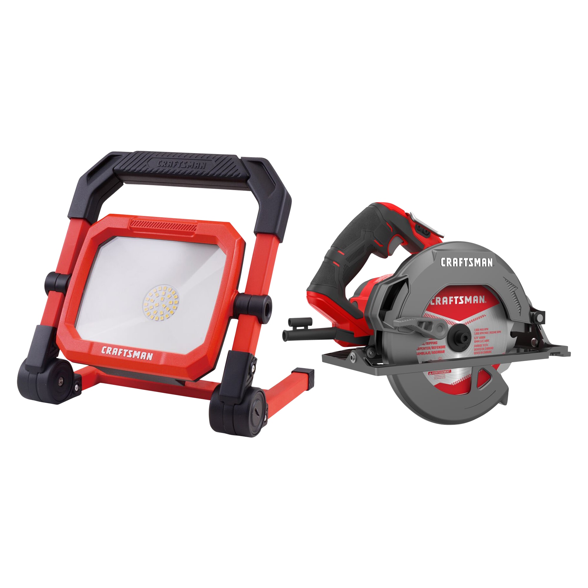 Shop CRAFTSMAN 15-Amp 7-1/4-in Corded Circular & Portable Work Light at Lowes.com