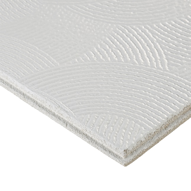 Armstrong Ceilings 12-in x 12-in Pinehurst 40-Pack White Textured Surface-Mount Acoustic Ceiling TIles Armstrong Ceilings 12-in x 12-in Pinehurst 40-Pack White Textured Surface-Mount Acoustic Ceiling TIles