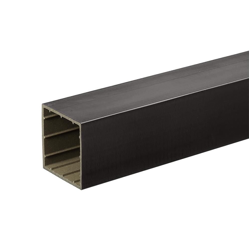 TimberTech AZT4X4PCV96B 4-in x 4-in x 8-ft Black Composite Deck Post sleeve
