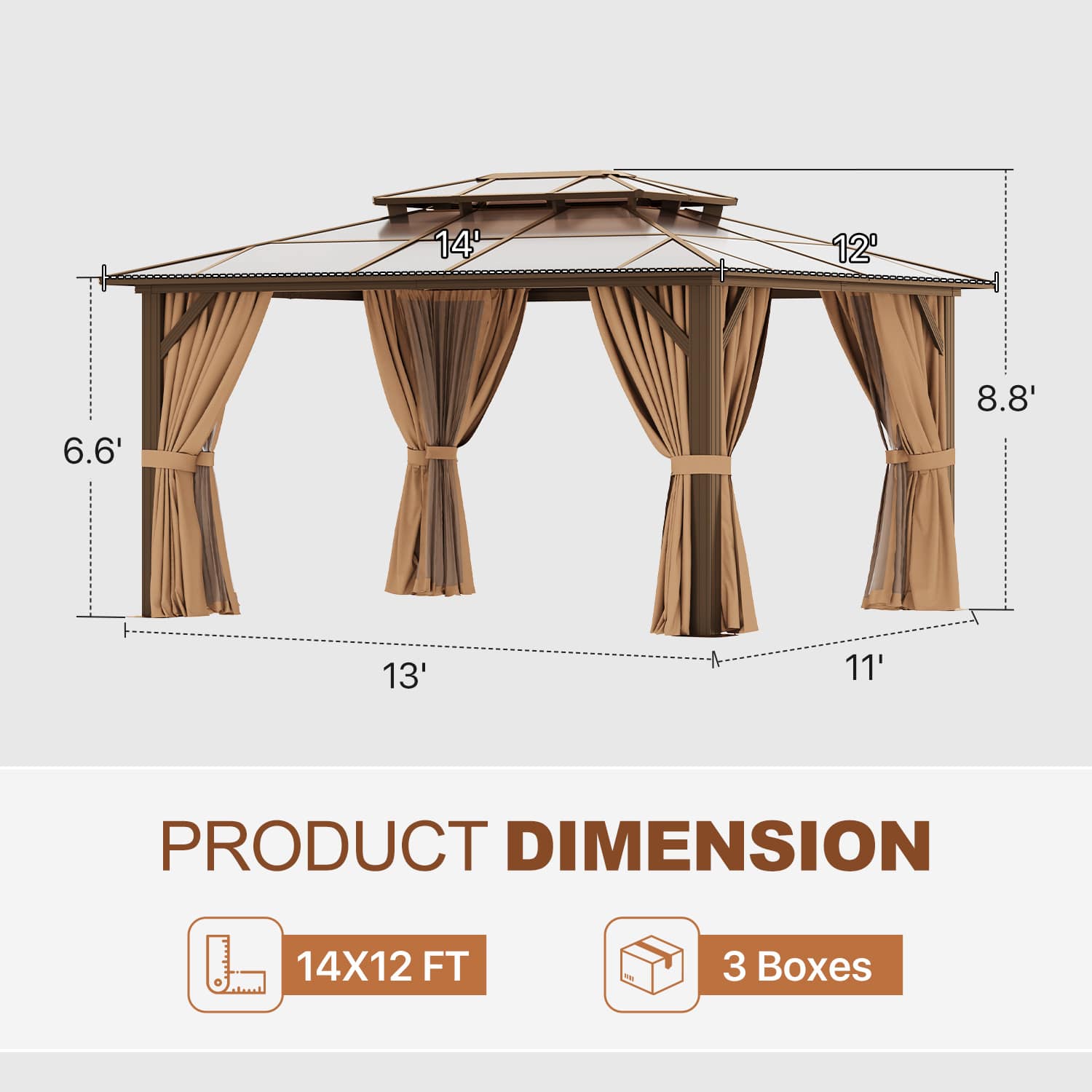 Sunmthink GBSM36R07 Wood-Resin-Gazebos - View #6