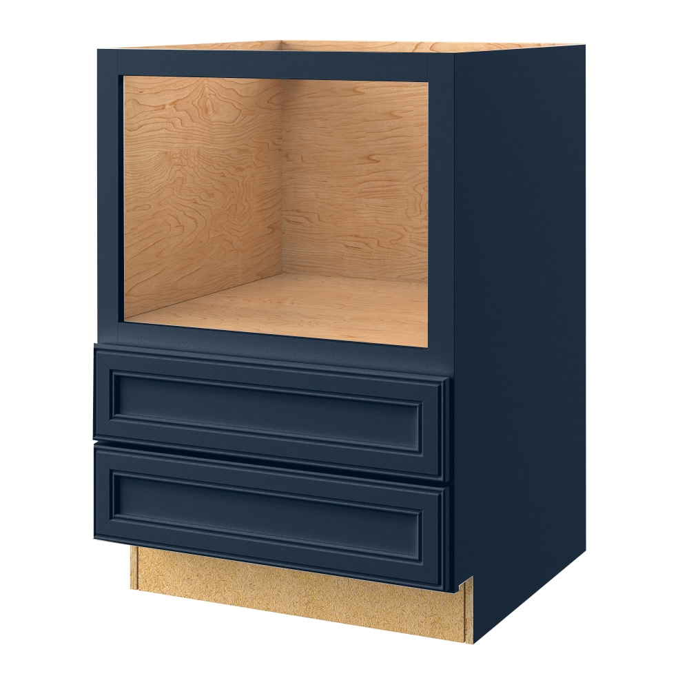 allen + roth 57773SH Southam 30-in W x 34.5-in H x 24-in D Navy Microwave Base Fully assembled Cabinet (Recessed Panel Square)