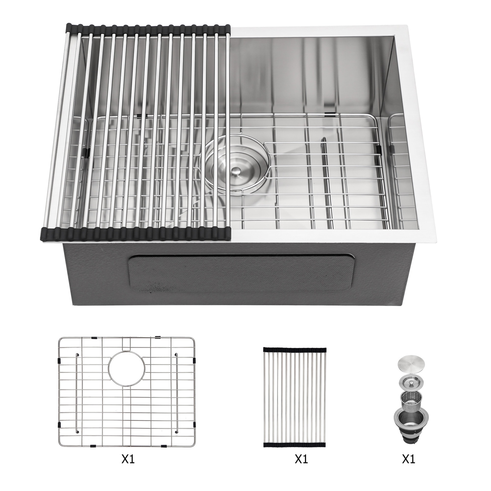 Undermount Single Bowl Stainless Steel Kitchen Sink