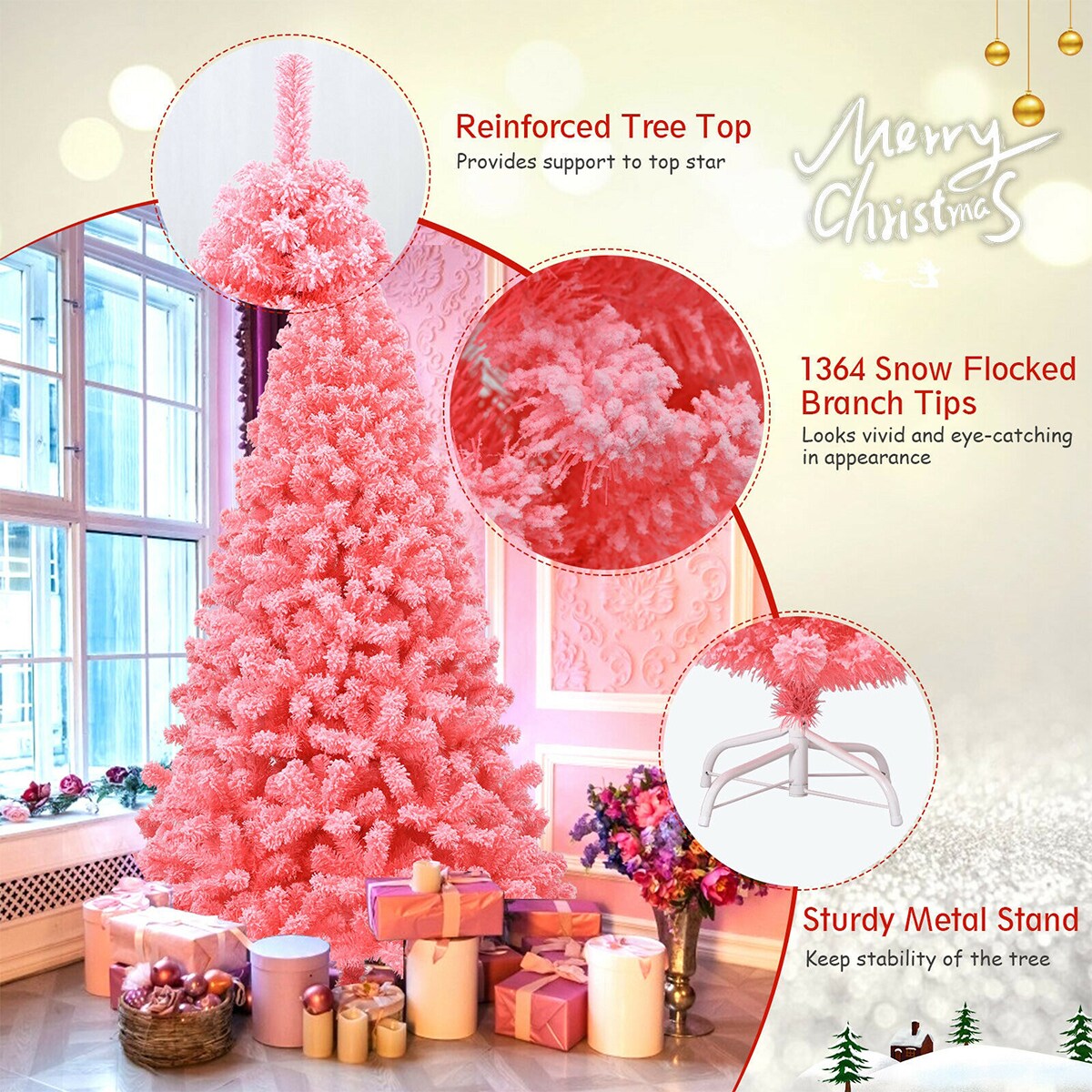 Forclover HYFASDCM10 Artificial-Christmas-Trees - View #3