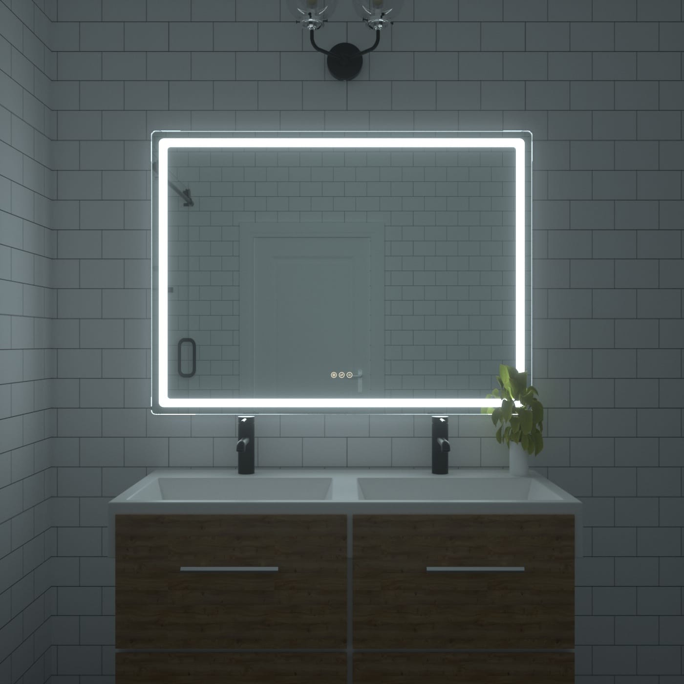 Bayfeve BFKF-4836U4-MIR Framed-Bath-Mirrors - View #4