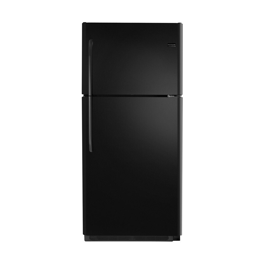 Frigidaire 20.6-cu ft Top-Freezer Refrigerator (Black) at Lowes.com