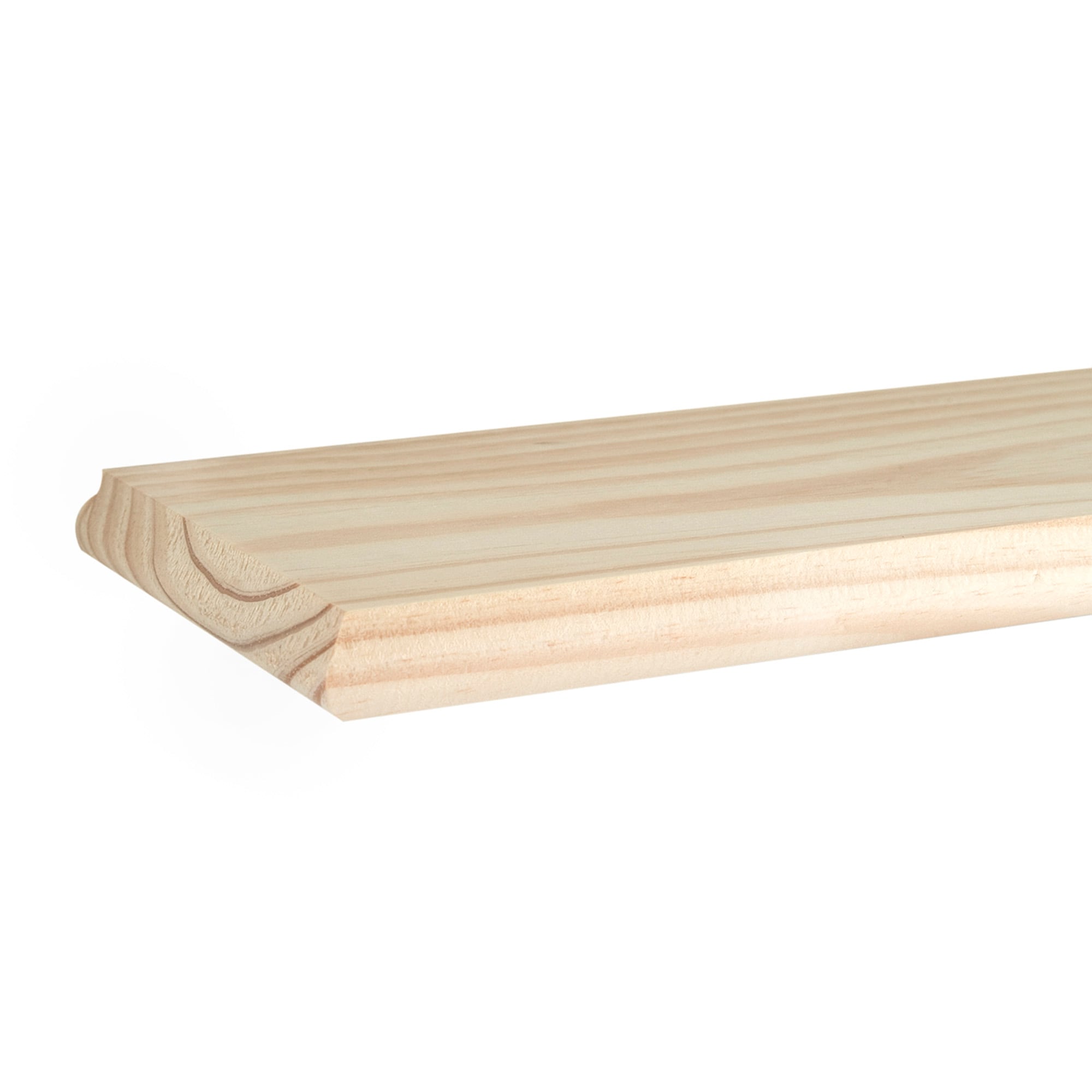 Waddell 1361 36-Inches L x 5.5-Inches D x 0.75-Inches H Unfinished Pine Wood Rectangular Shelf board