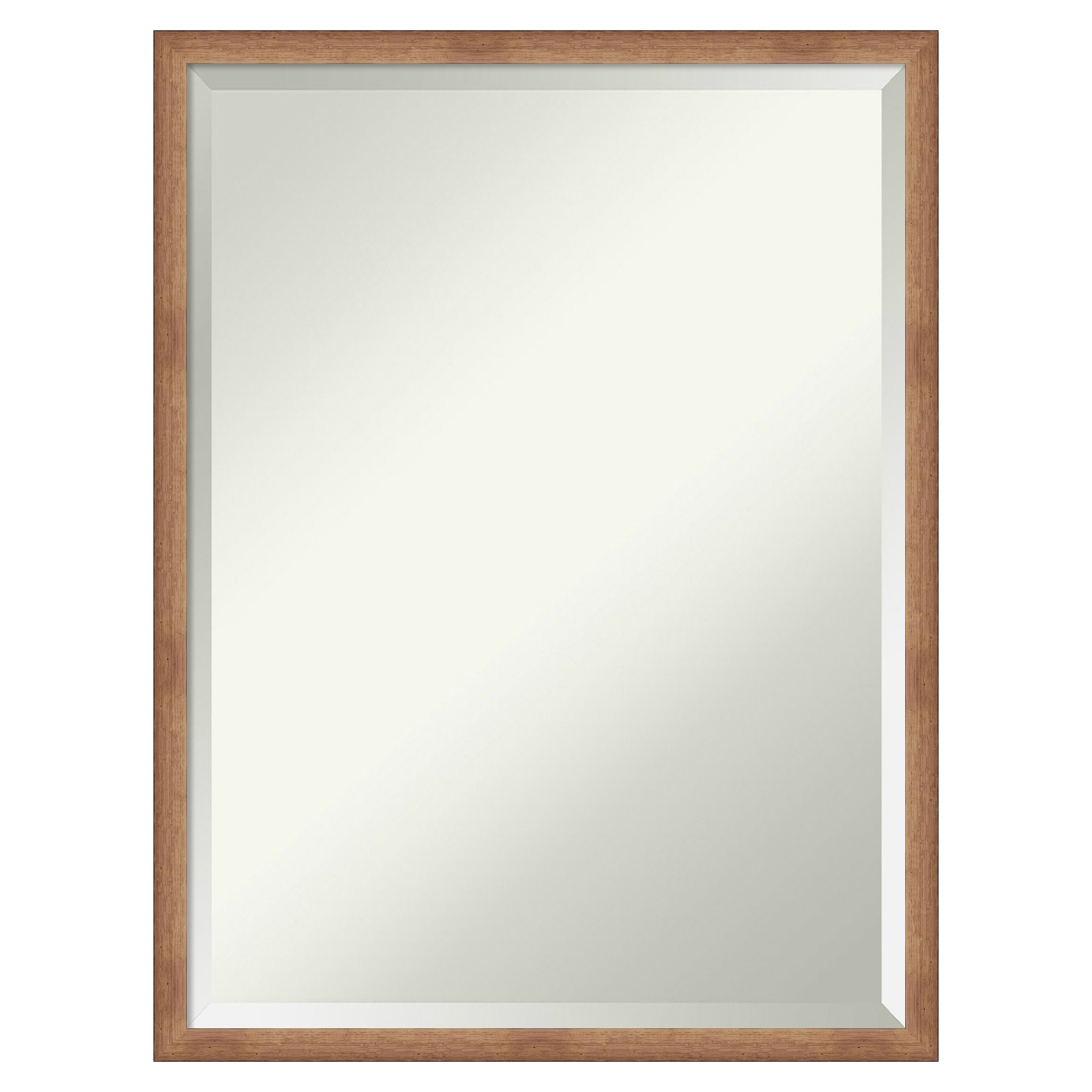 Amanti Art DSW5247172 Patina Rose Gold Narrow Frame 19.12-in x 25.12-in Framed Bathroom Vanity Mirror (Satin Gold)