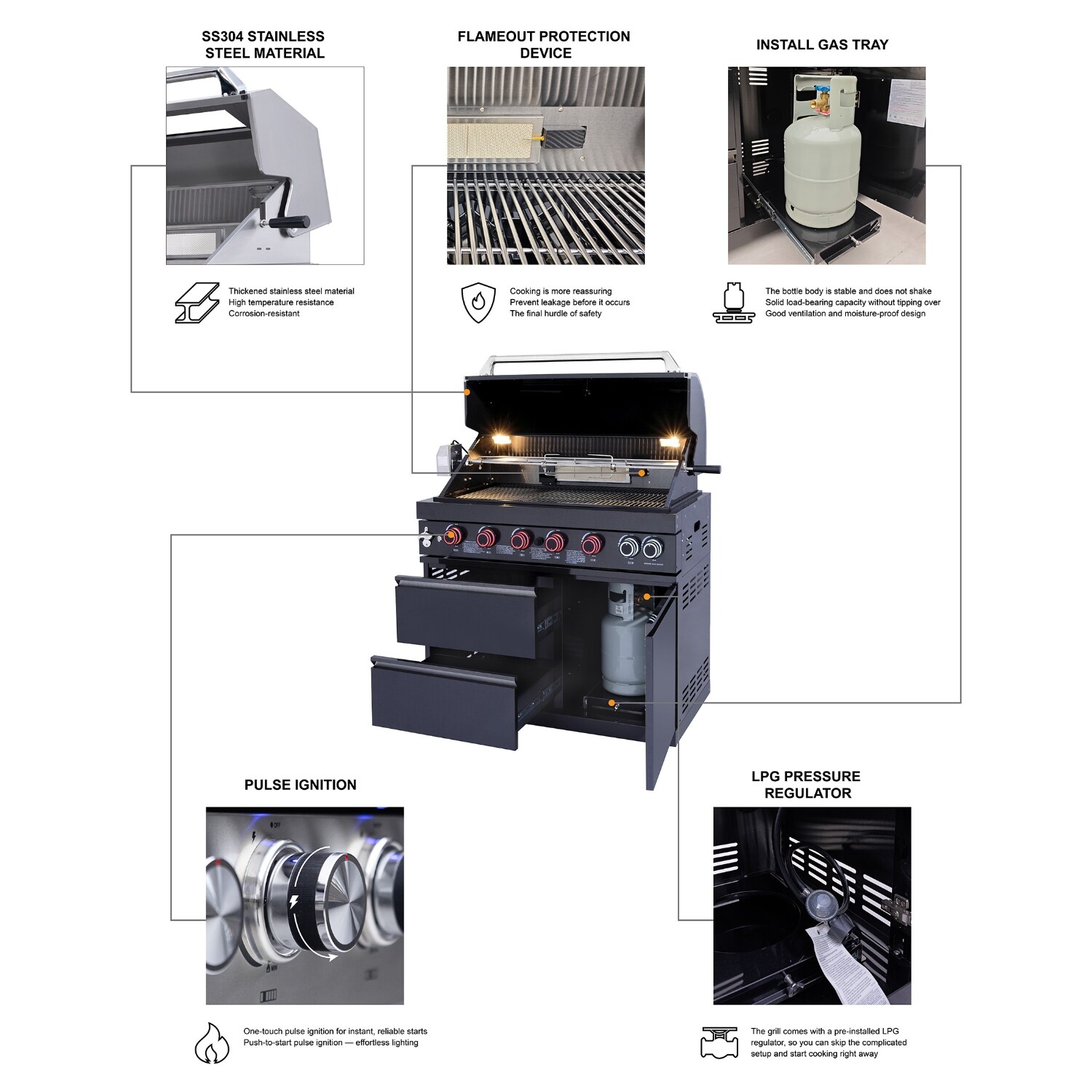 Wooakway FXL20605-605A09 Modular-Outdoor-Kitchens - View #8