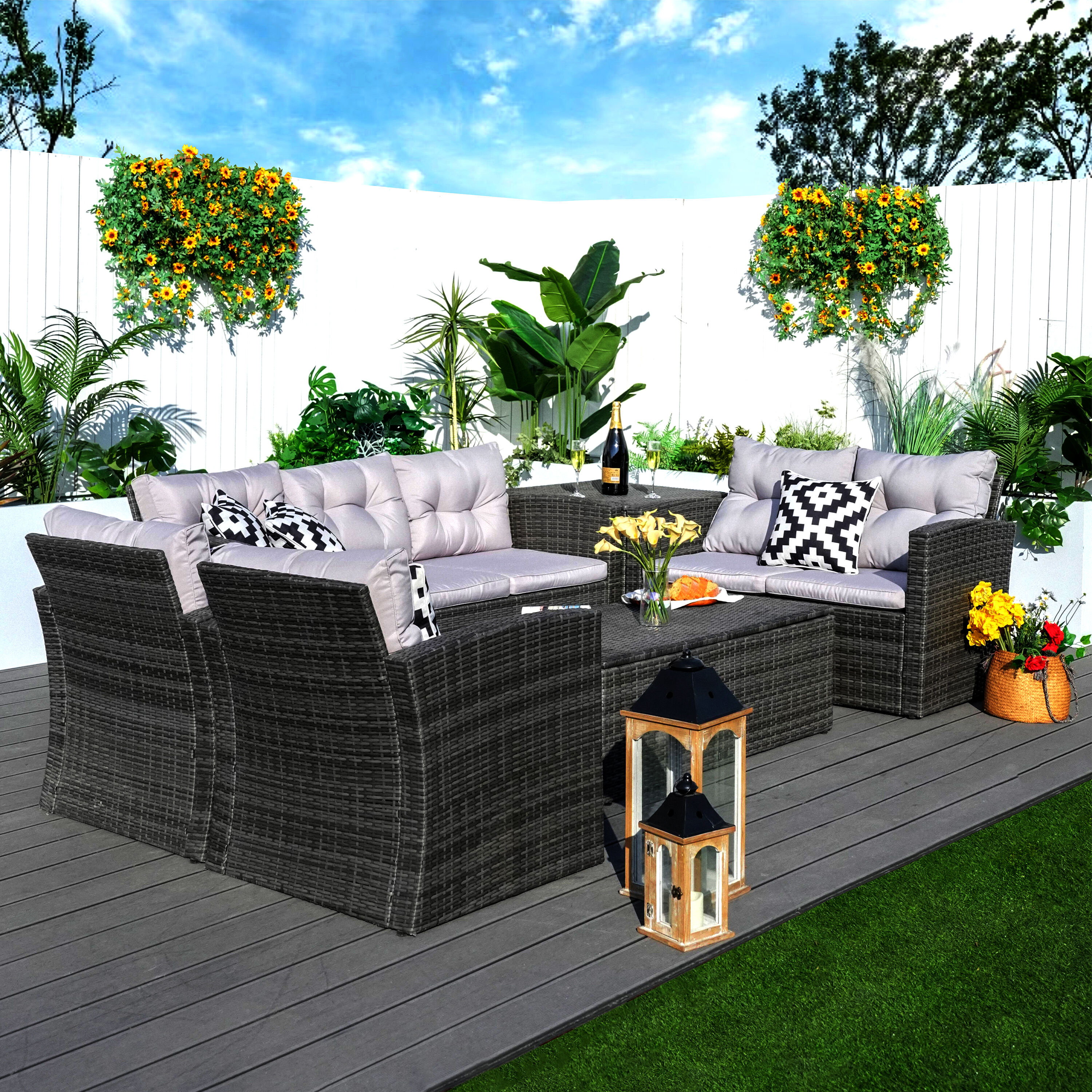 Moda Furnishings MOS-1503-G Patio-Conversation-Sets - View #3