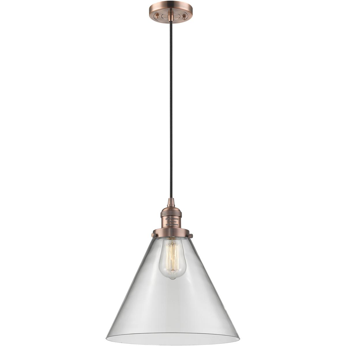 Innovations Lighting 1353655 201C-AC-G42-L Franklin Restoration Cone Mini Pendant