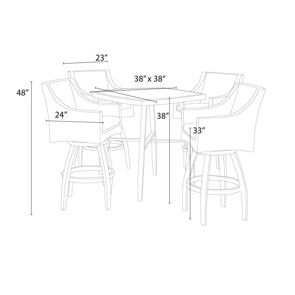 RST Brands OP-PEBST5-CHR-K Patio-Dining-Sets - View #8