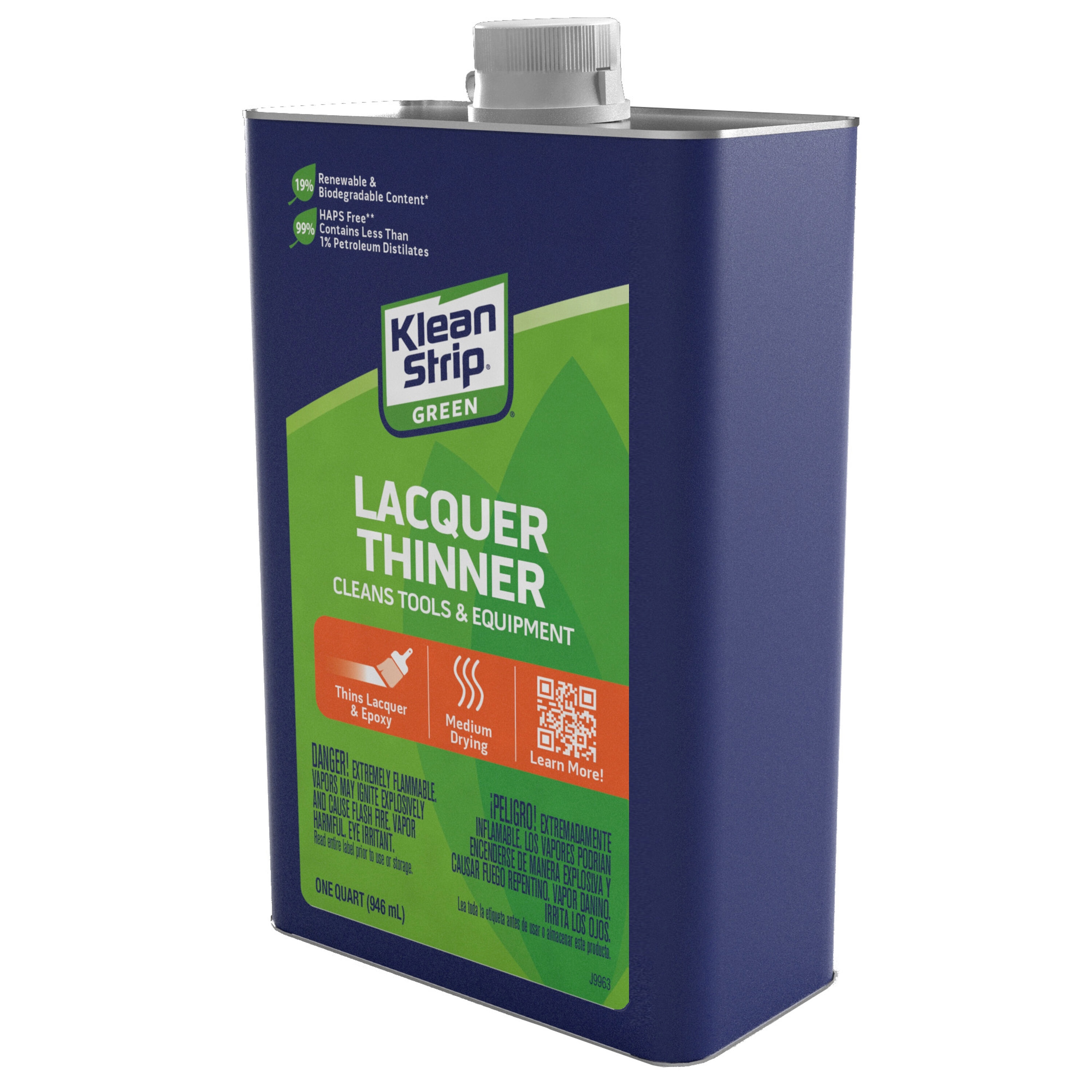 KLEAN STRIP Green Acetone Lacquer Thinner 1 qt (QKGL75009)