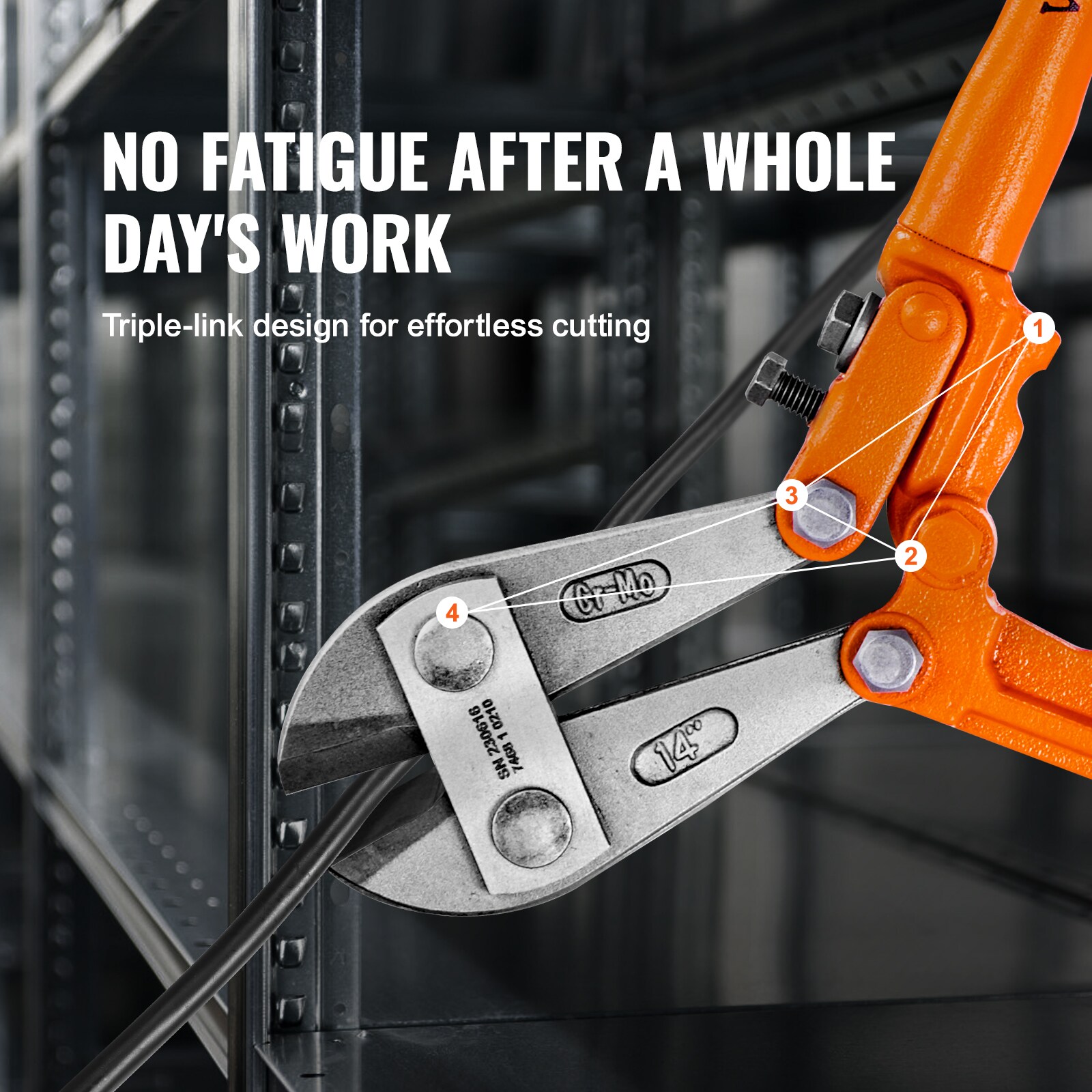 VEVOR DXQGMG186MMTGWRKEV0 Bolt-Cutters - View #6