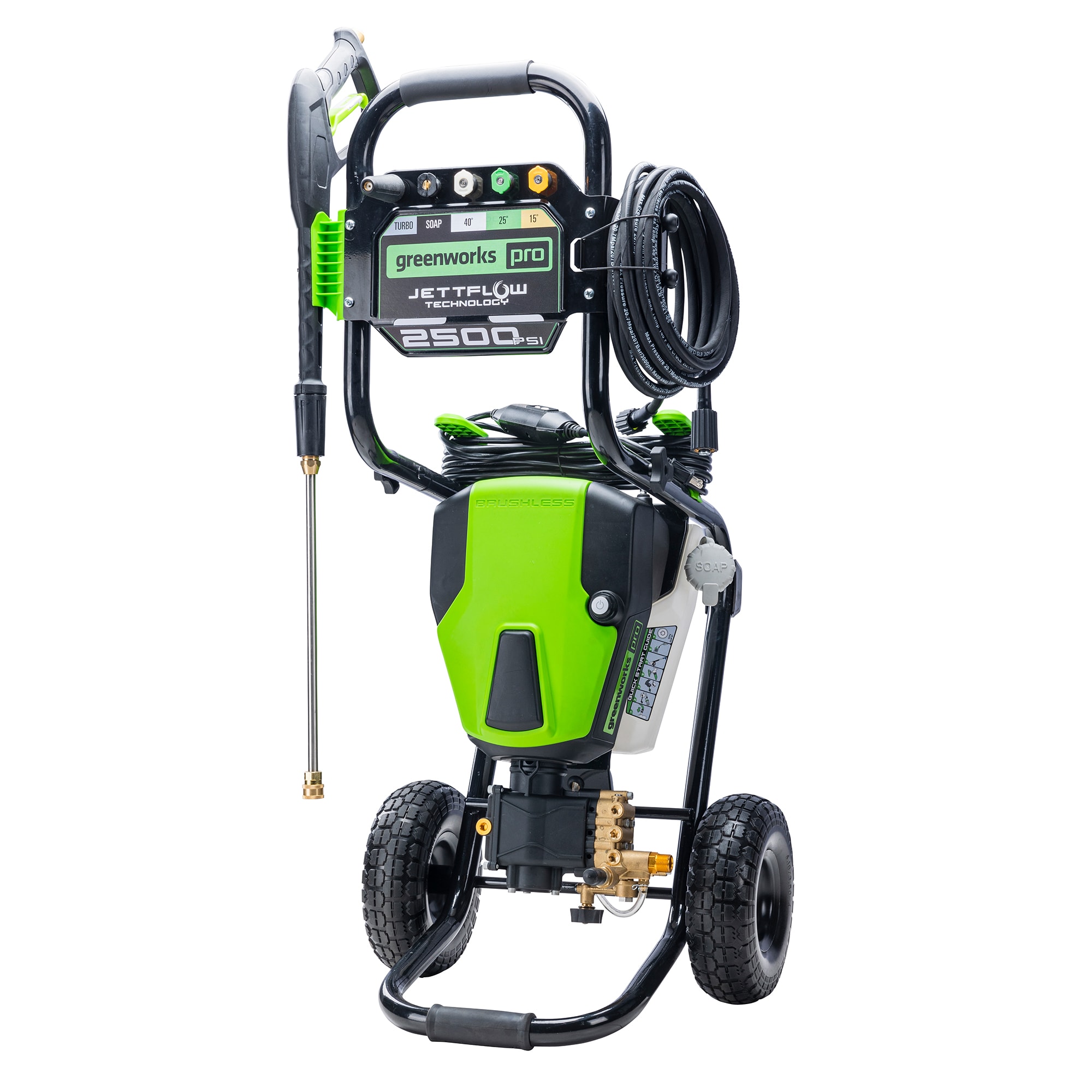 Greenworks 2500 PSI 2 1 Gallons GPM Cold Water Electric Pressure   48296078 