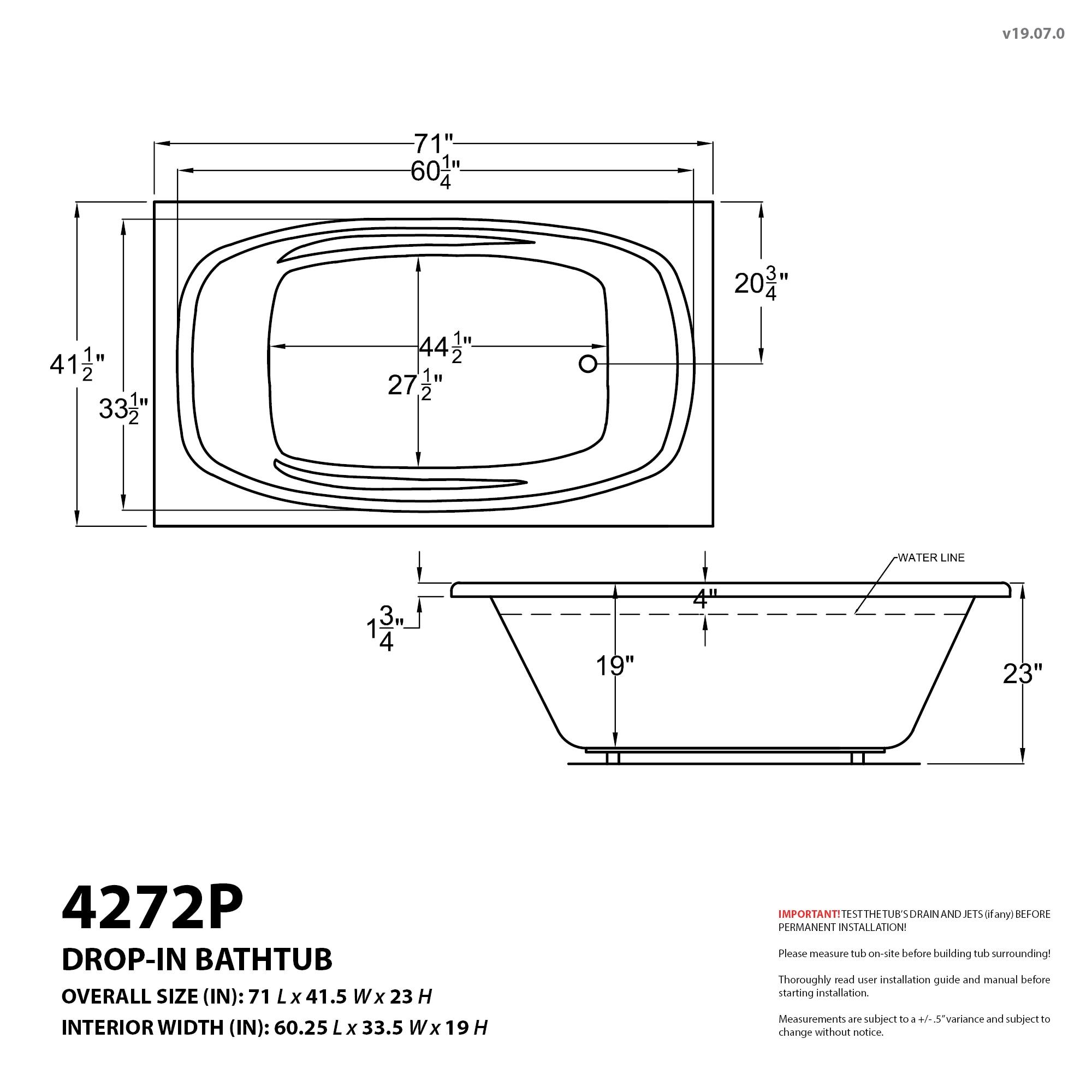 Endurance LS4272PDLX bathtubs - View #3