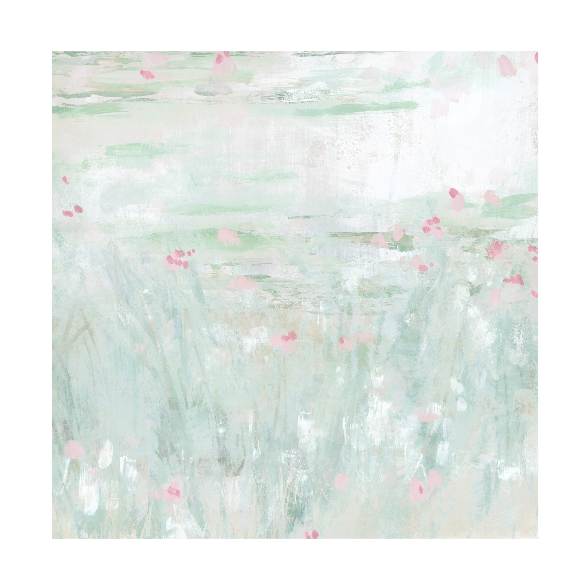 Trademark Fine Art - June Erica Vess Flooded Meadow I Canvas Art