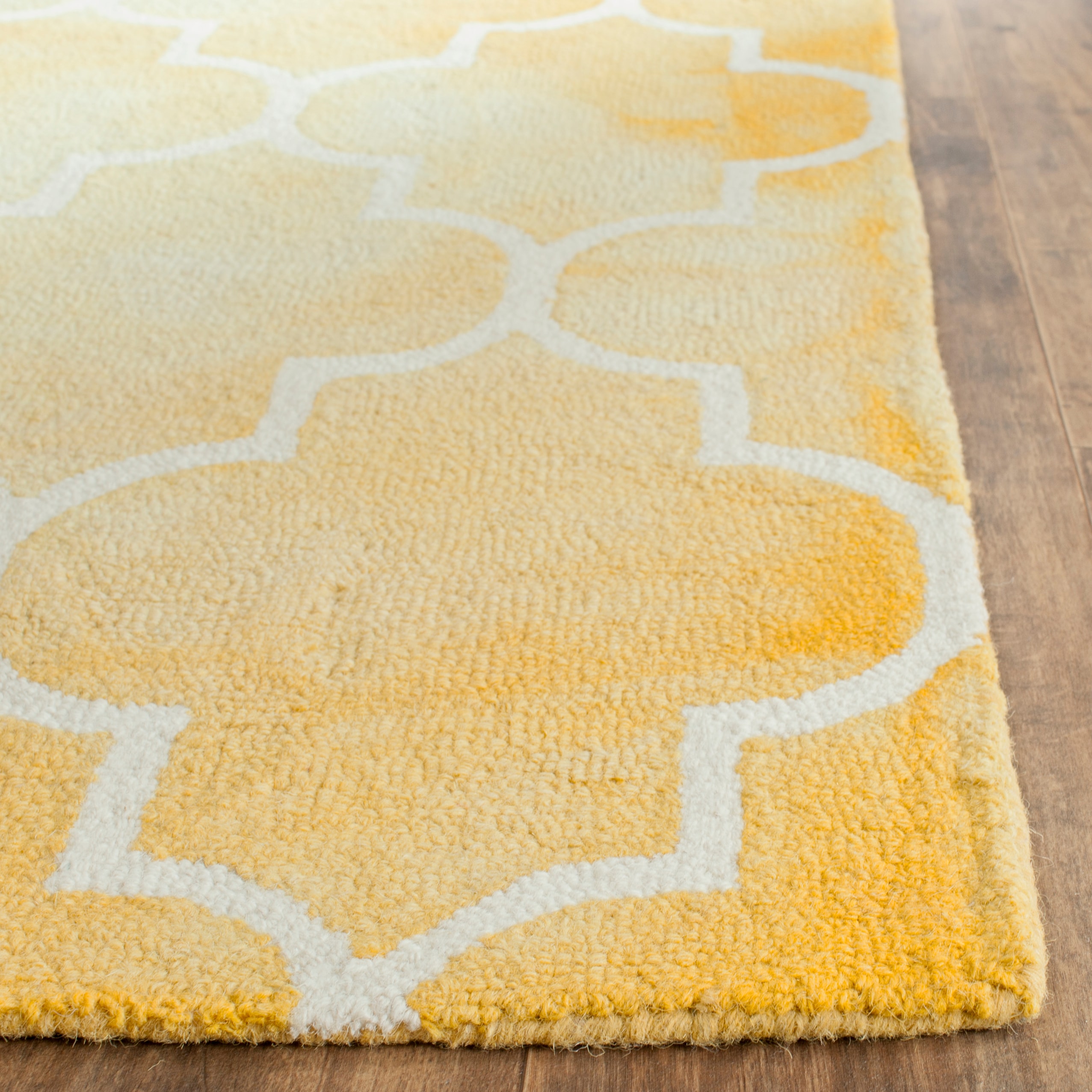 Ivory Elegance Hand-tufted Wool Rectangular Area Rug