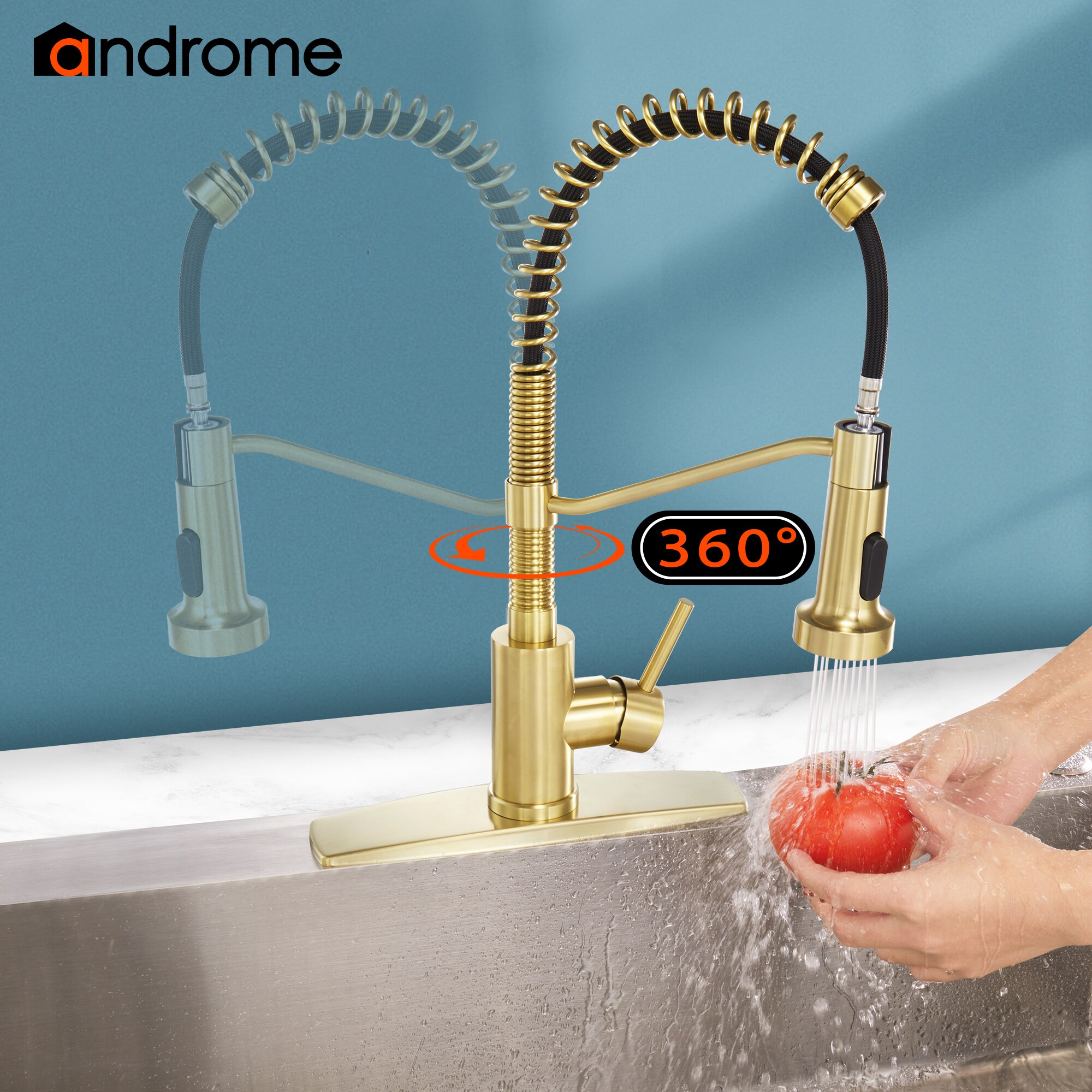 androme AA22007G Kitchen-Faucets - View #6