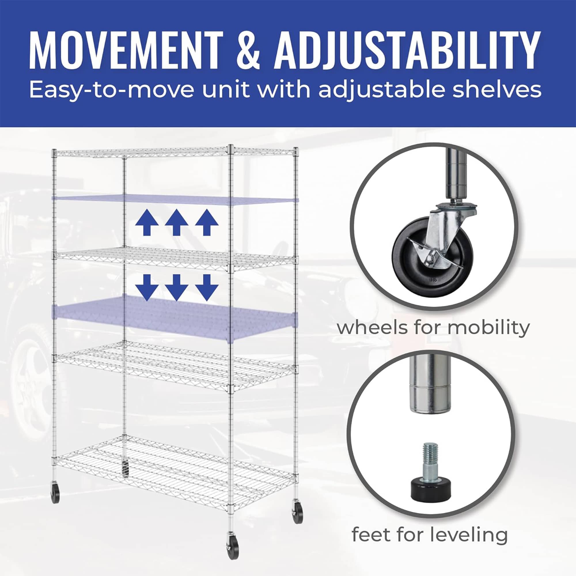 Gracious Living 398938 Free-Standing-Shelving - View #3